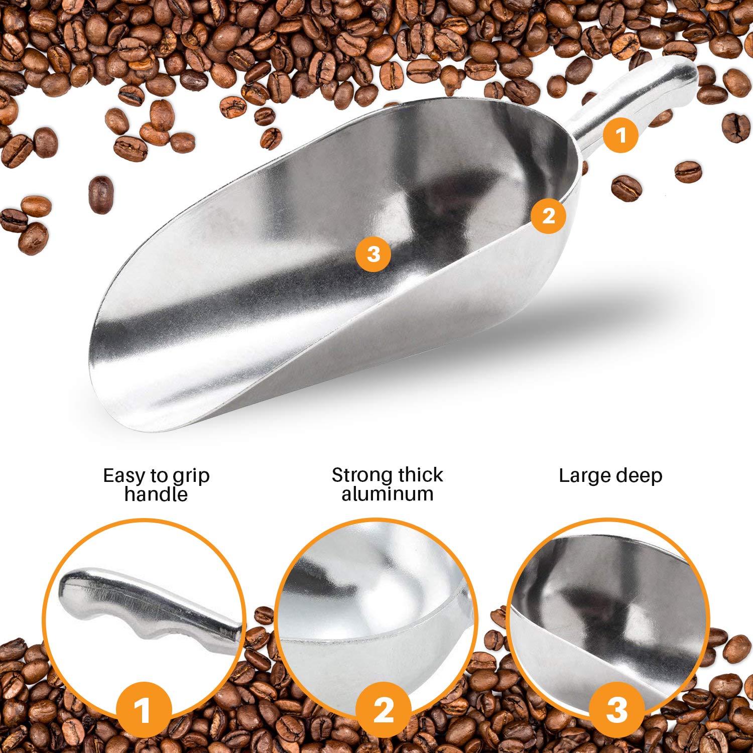 Cast Aluminum Utility Scoop