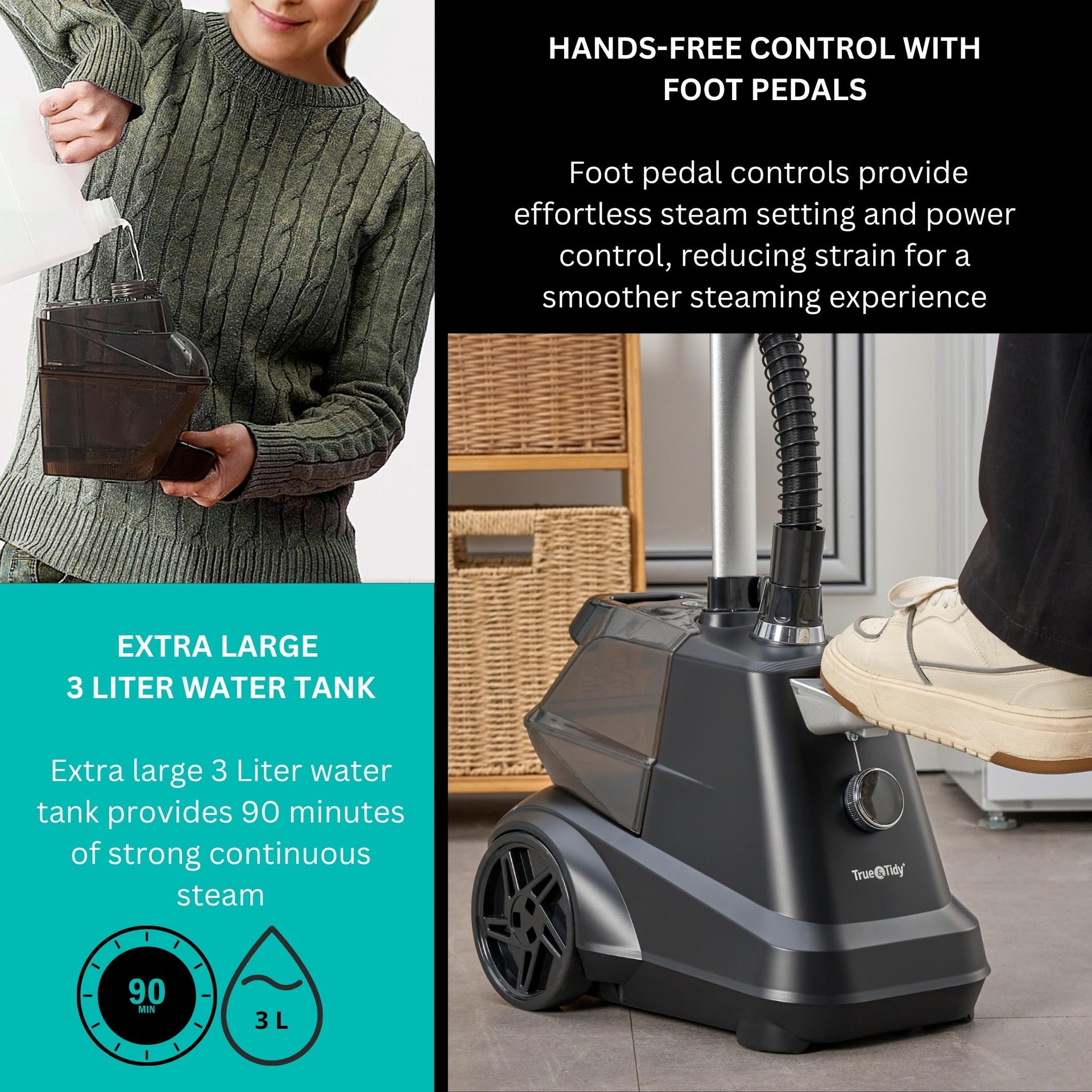 Heavy Duty Commercial Industrial Standing Garment Steamer for Clothes