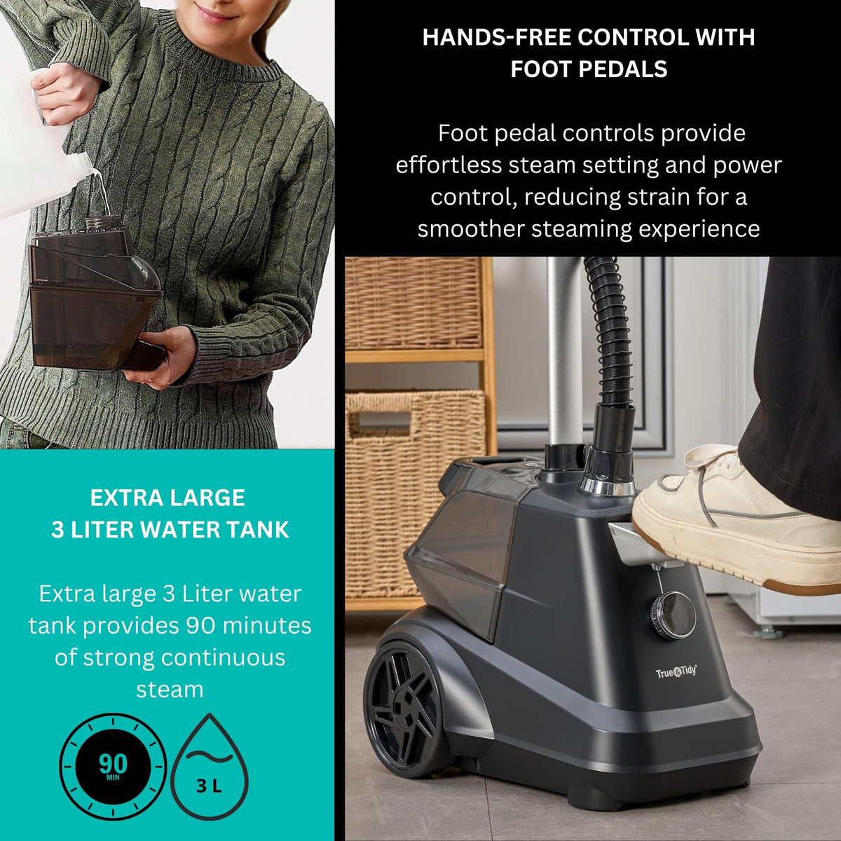 Heavy Duty Commercial Industrial Standing Garment Steamer for Clothes