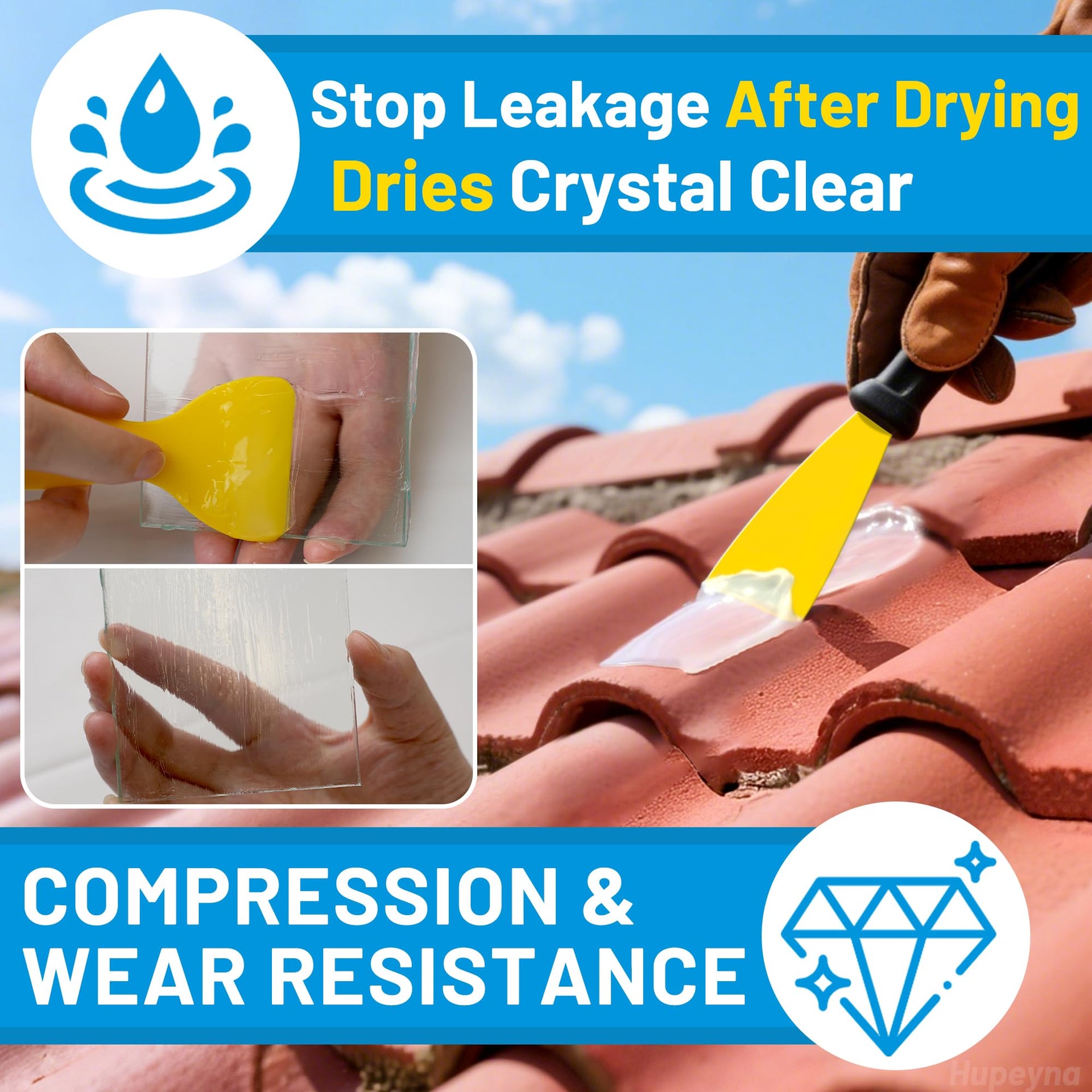 Waterproof Patch & Seal Rubberized Sealant Paste