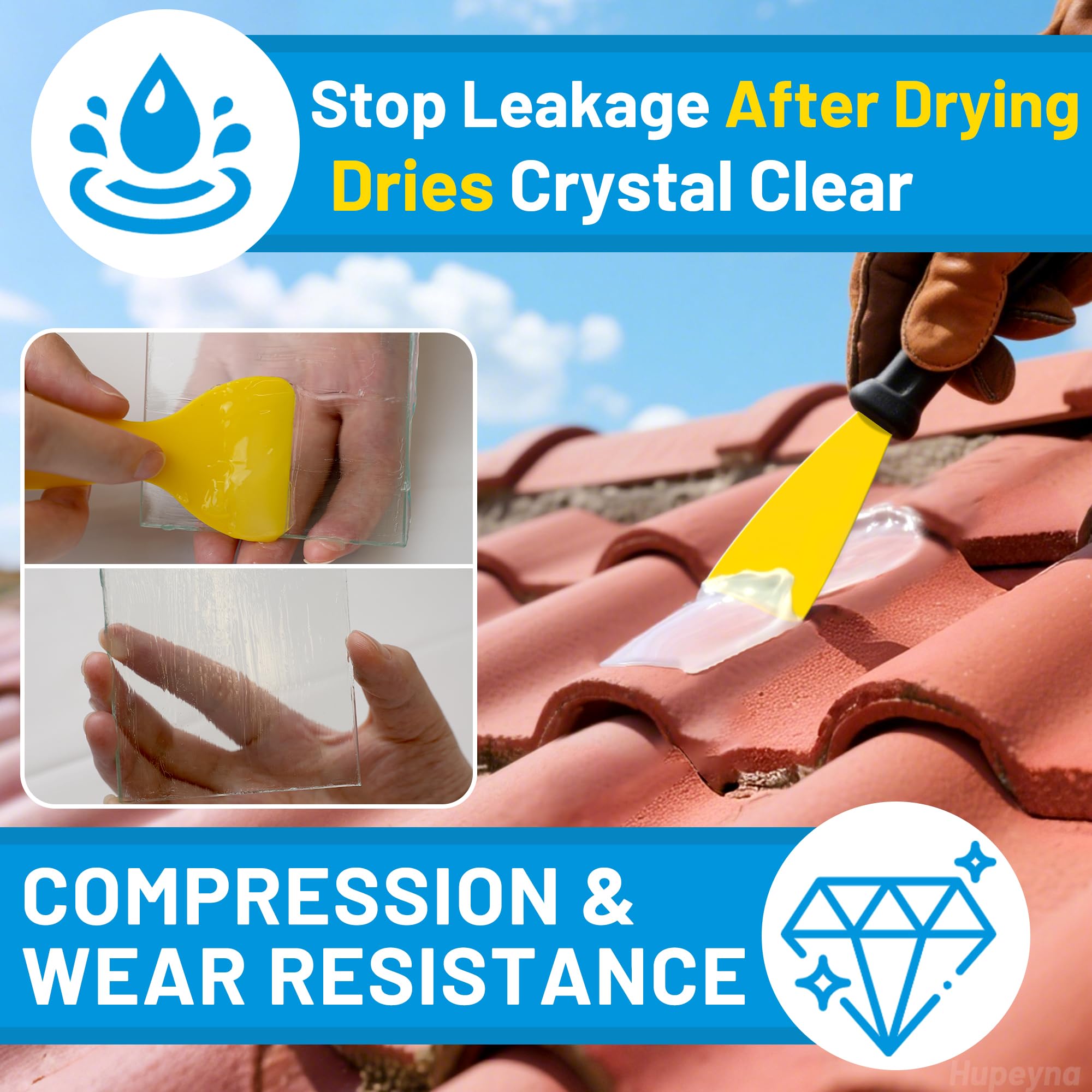 Waterproof Patch & Seal Rubberized Sealant Paste