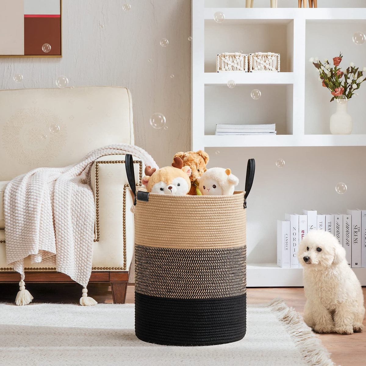 58L Tall Woven Rope Laundry Hamper (1961.2133 Fl Oz) - ModHome Supplies