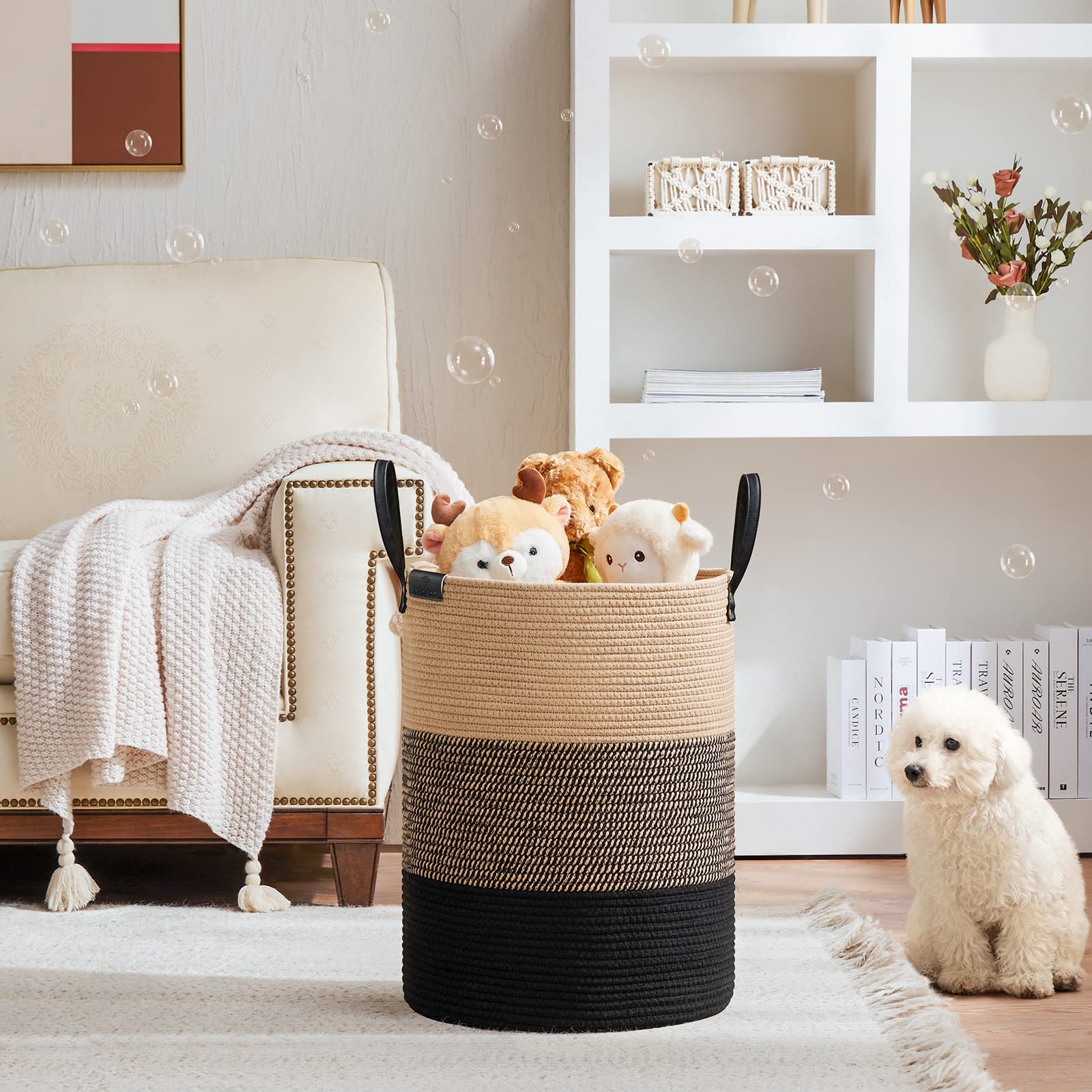 58L Tall Woven Rope Laundry Hamper (1961.2133 Fl Oz) - ModHome Supplies