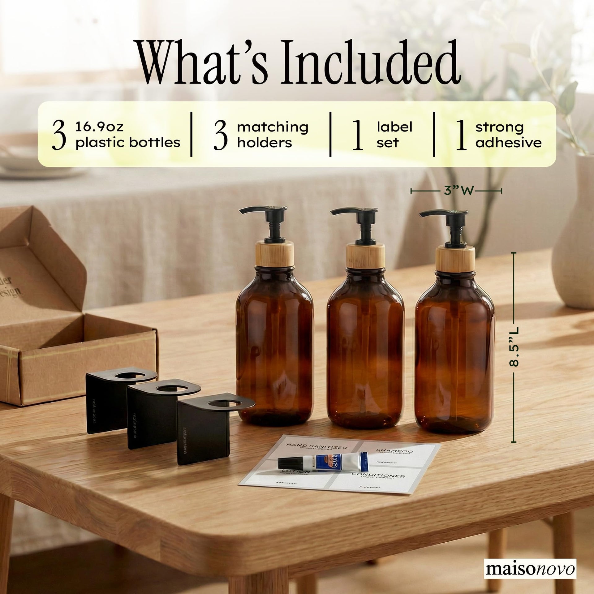 Shampoo and Conditioner Dispenser