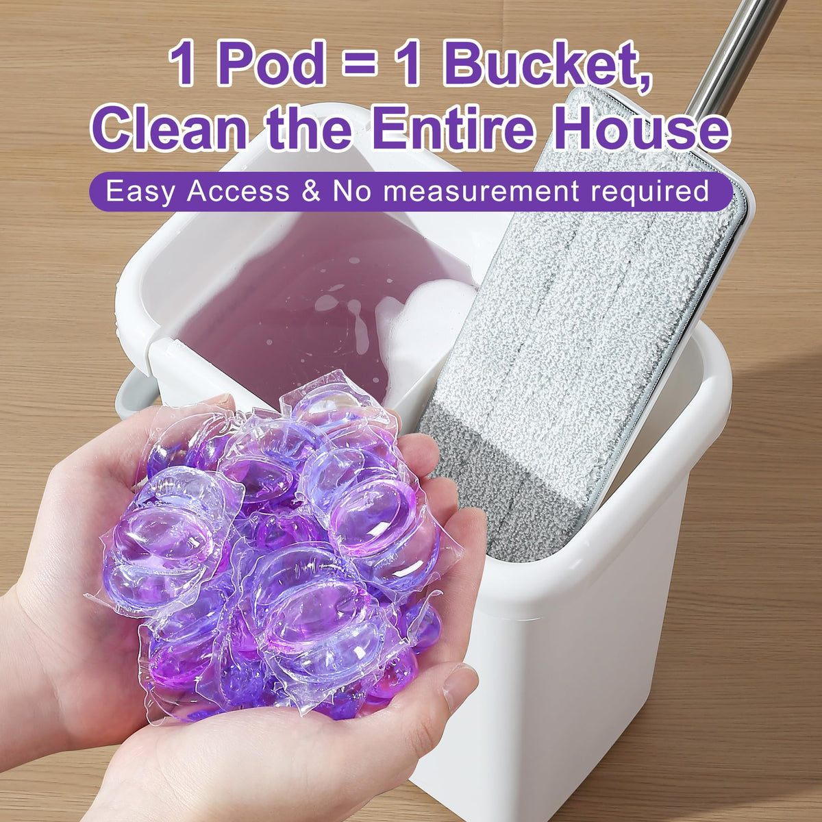 Floor Cleaner Pods for Mopping (45 Count)