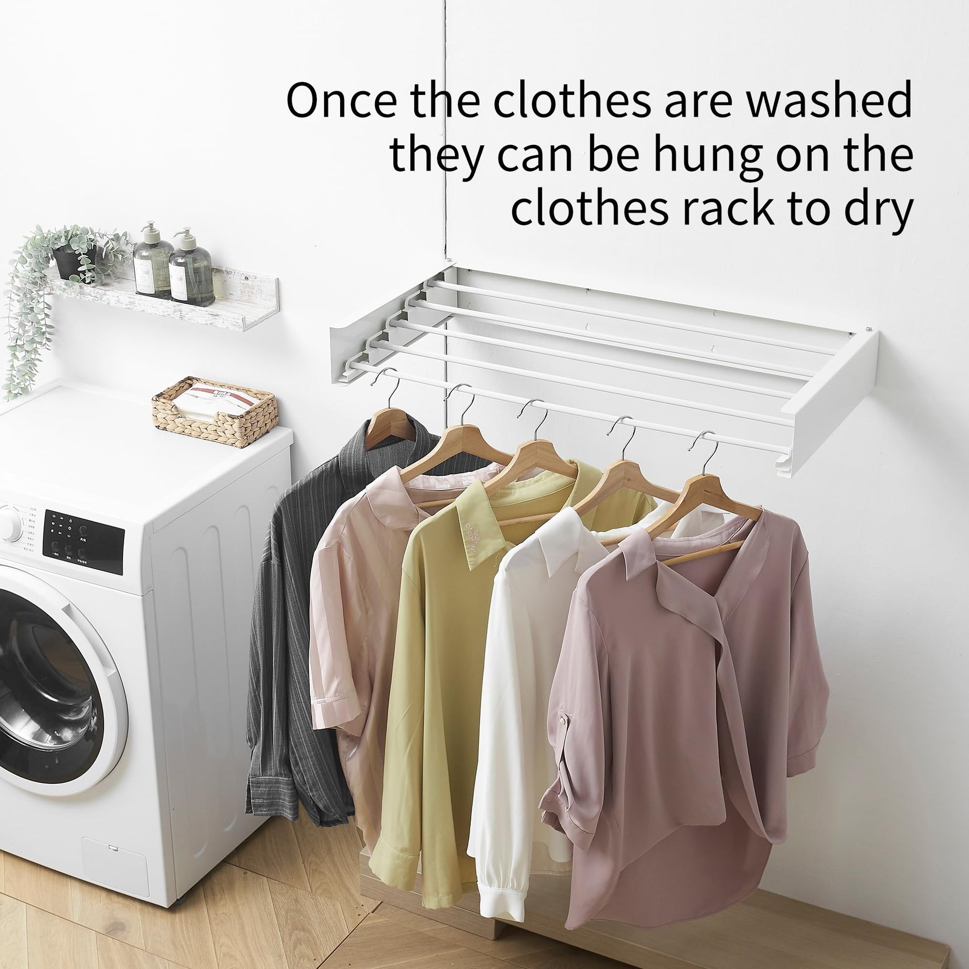 Wall Mounted Clothes Drying Rack
