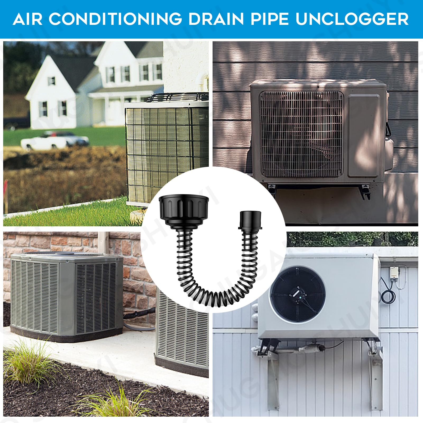 AC Drain Line Cleaner；AC Drain Line Cleaner Adapter Evacuates & AC Drain Line Unclogger Tool