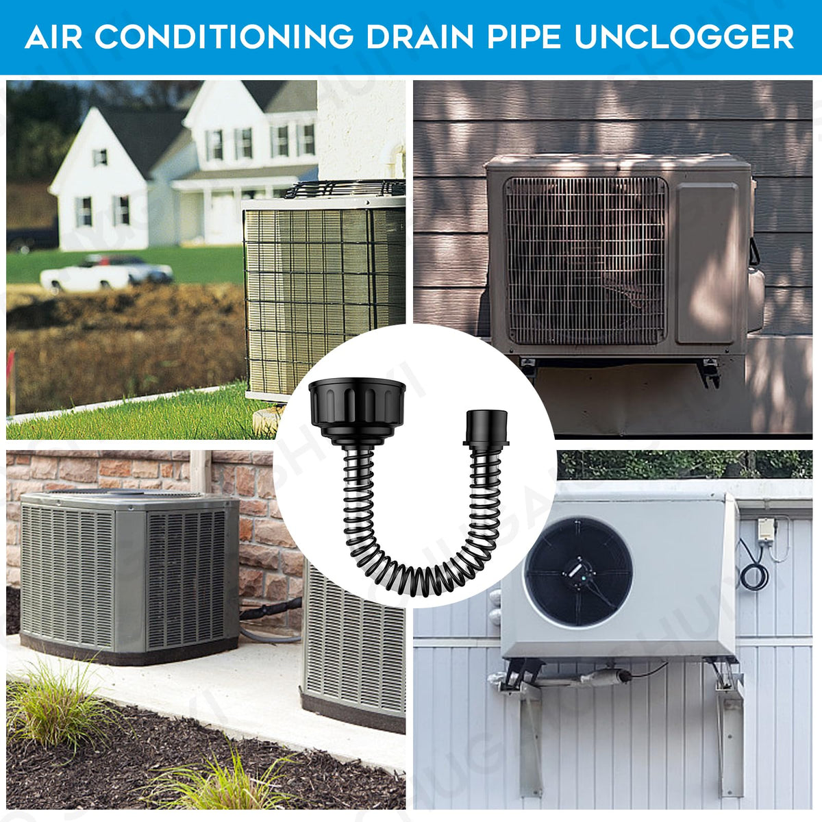 AC Drain Line Cleaner；AC Drain Line Cleaner Adapter Evacuates & AC Drain Line Unclogger Tool