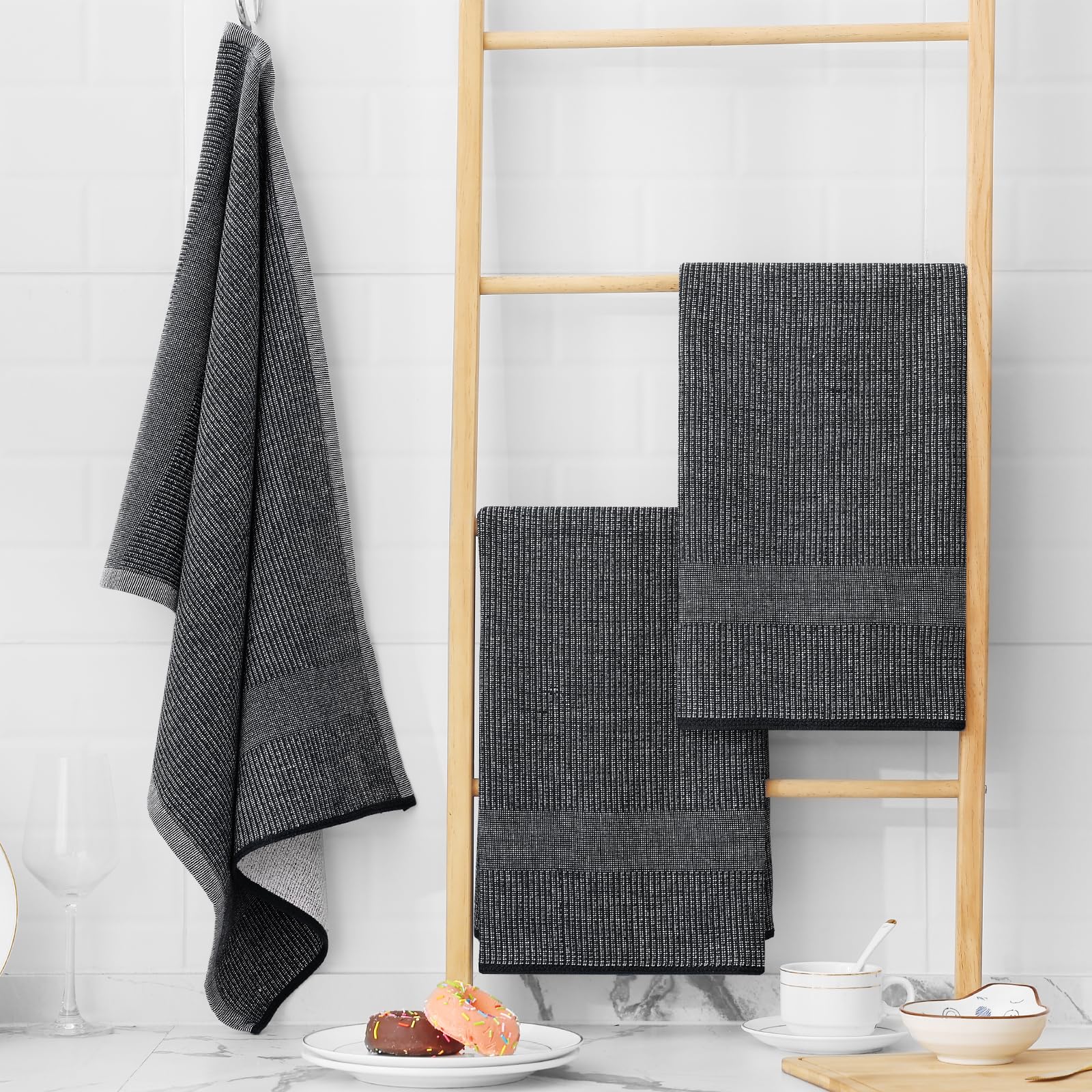 380 GSM Cotton Premium Kitchen Towels 12 Pack (12 Count)