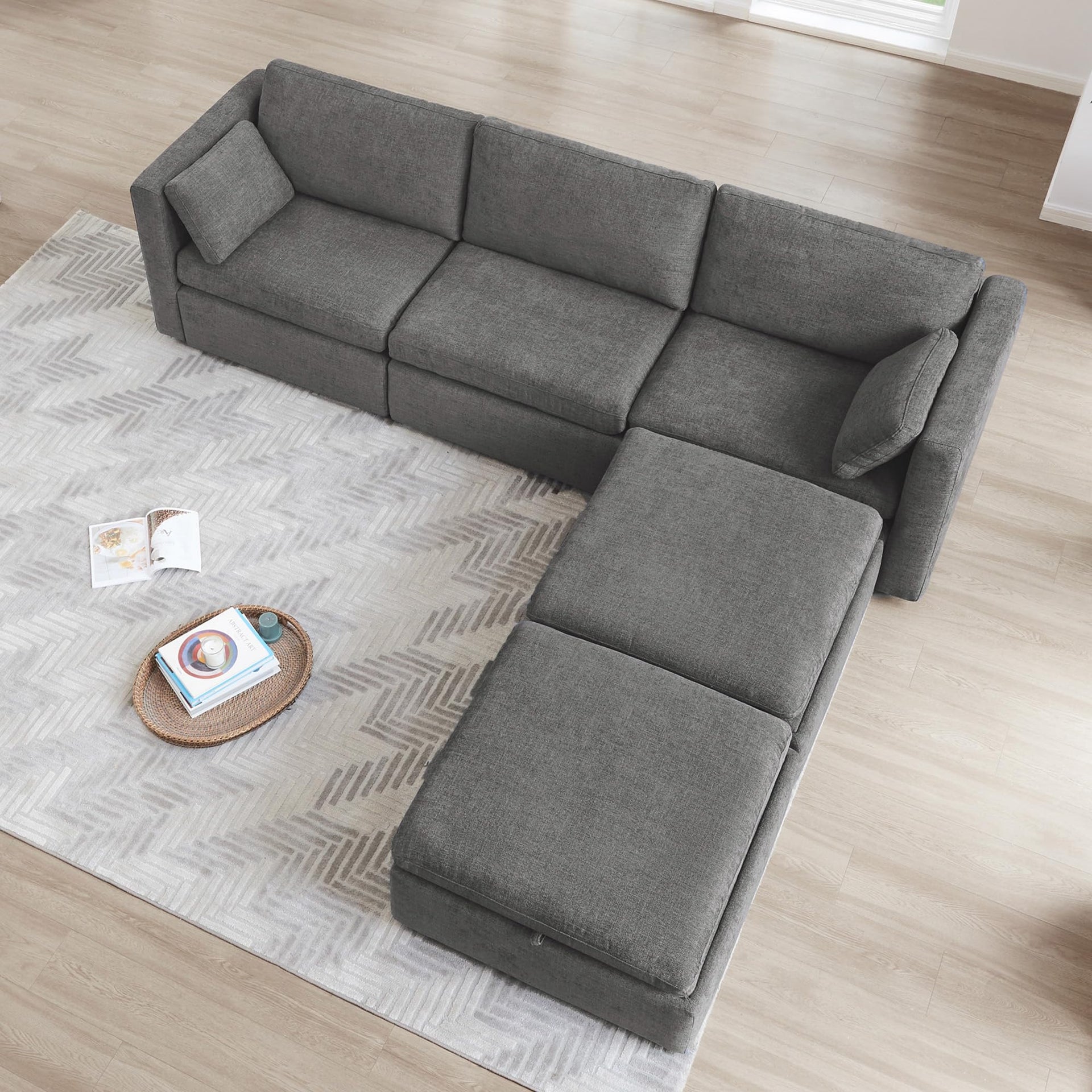112" Modular Sectional Sofa (7 Count)