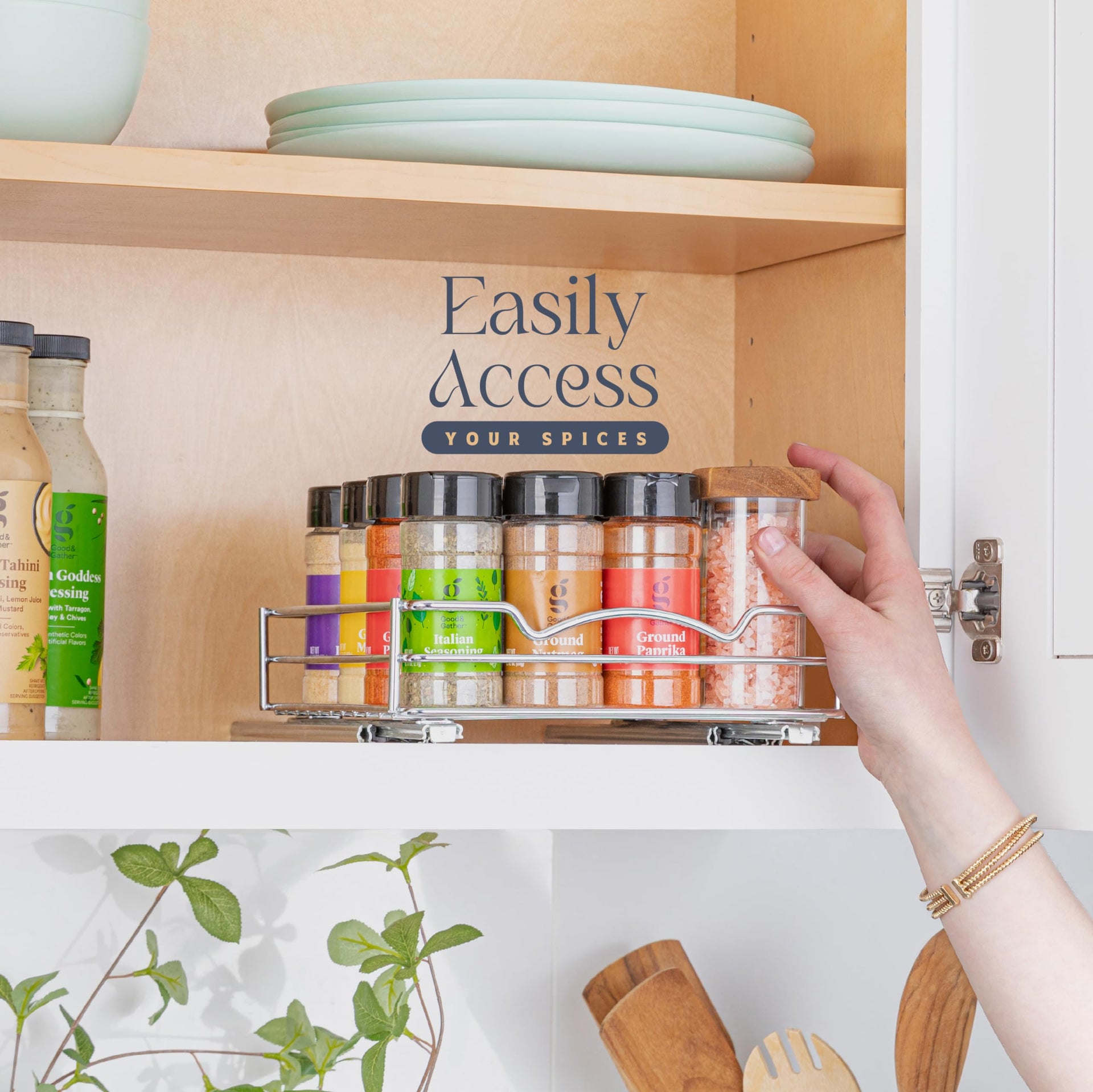 Pull Out Cabinet Organizer for Spices