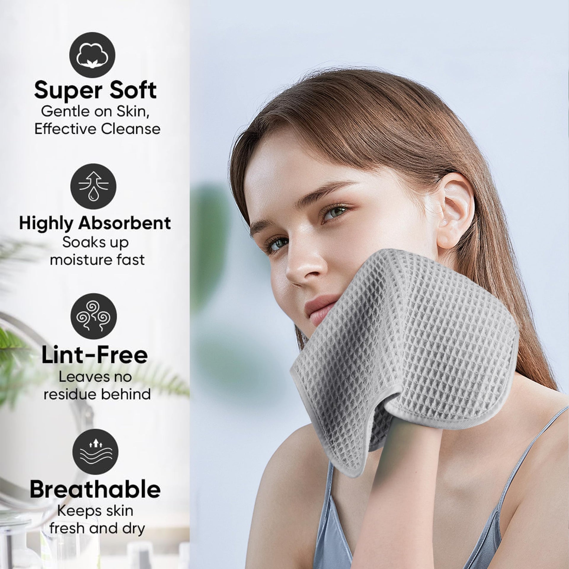 ber Waffle Face Towels (2 Count)