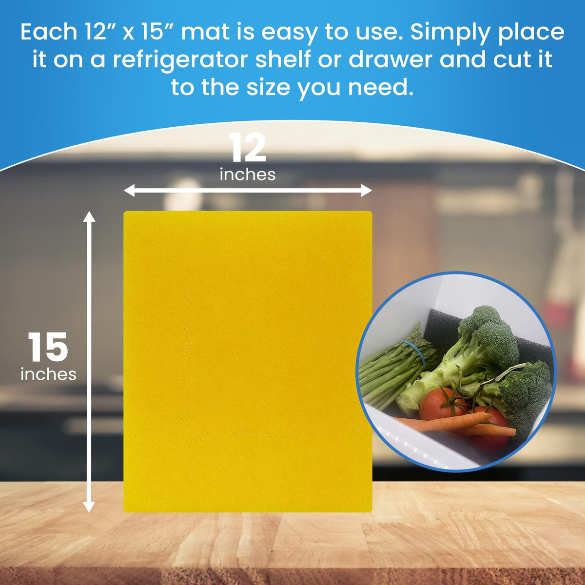 FreshMats Refrigerator Bin Liner (5 Sq Ft)