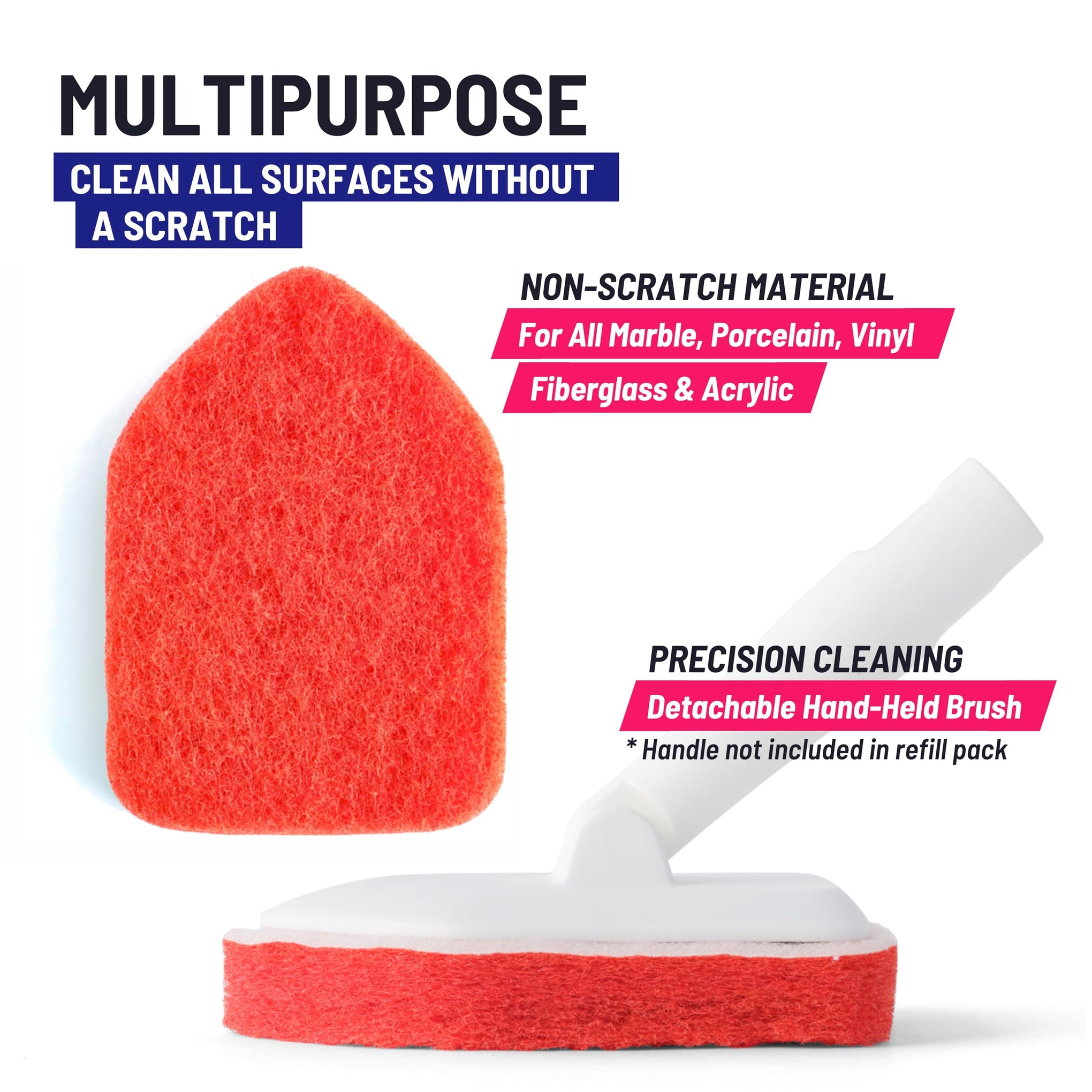 Scrubber Sponge Refill for 3 in 1 Moku Home Shower Scrubber (2 Count)