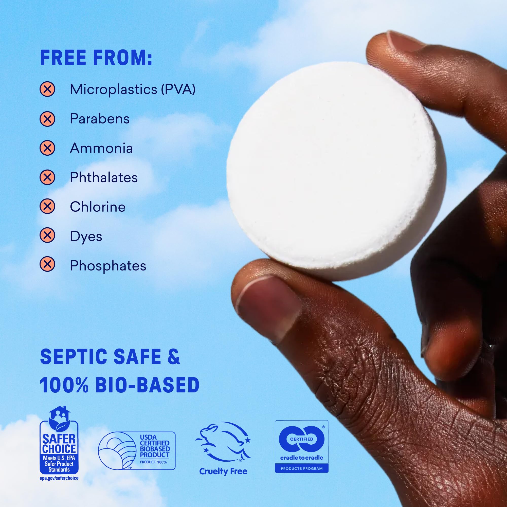 100% Plastic Free Toilet Bowl Cleaner Tablets 28 Count