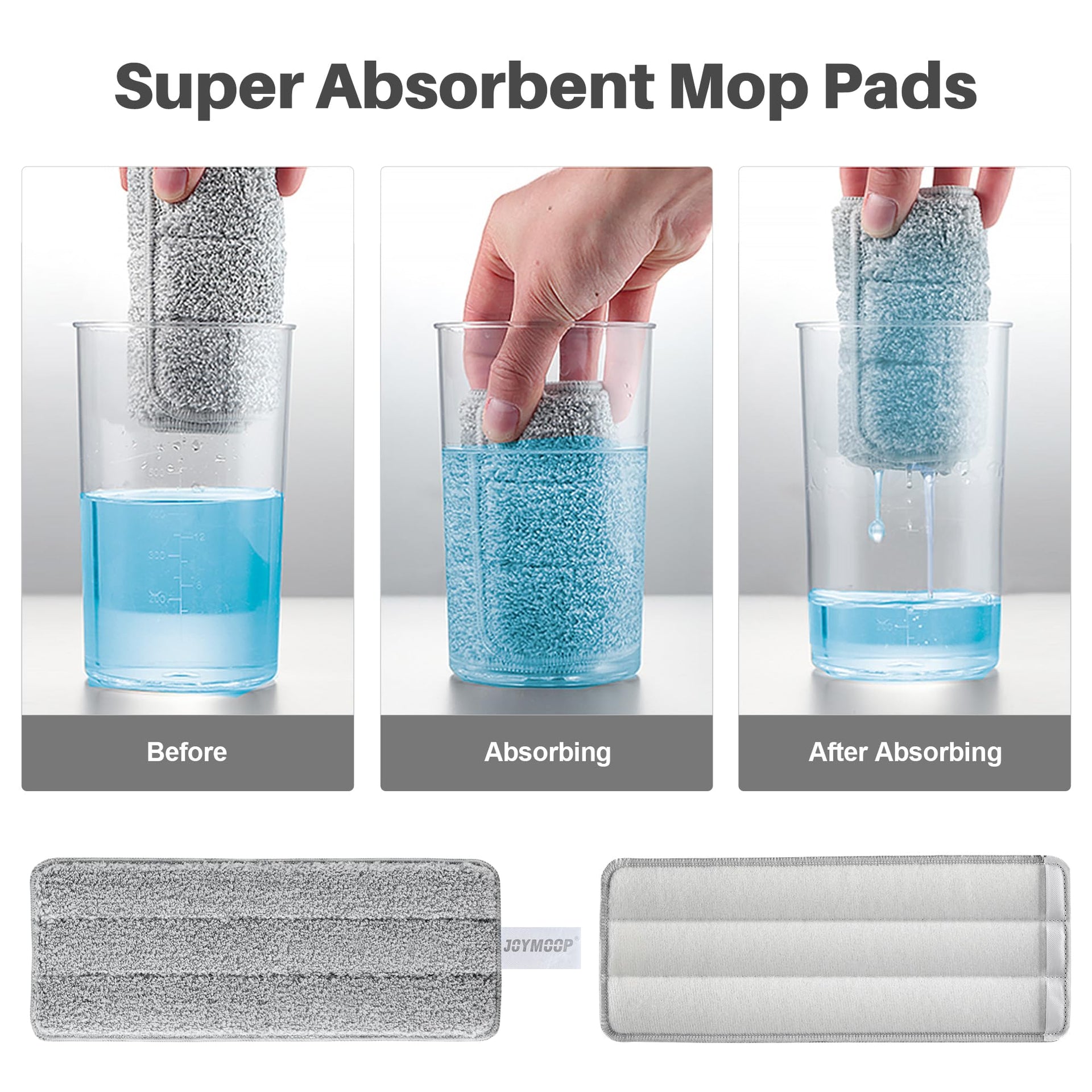 Microfiber Flat Mop Pads (4 Count)