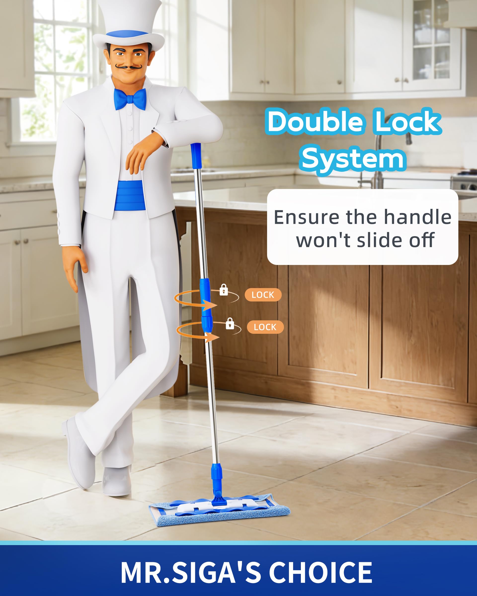 Professional Microfiber Mop for Hardwood