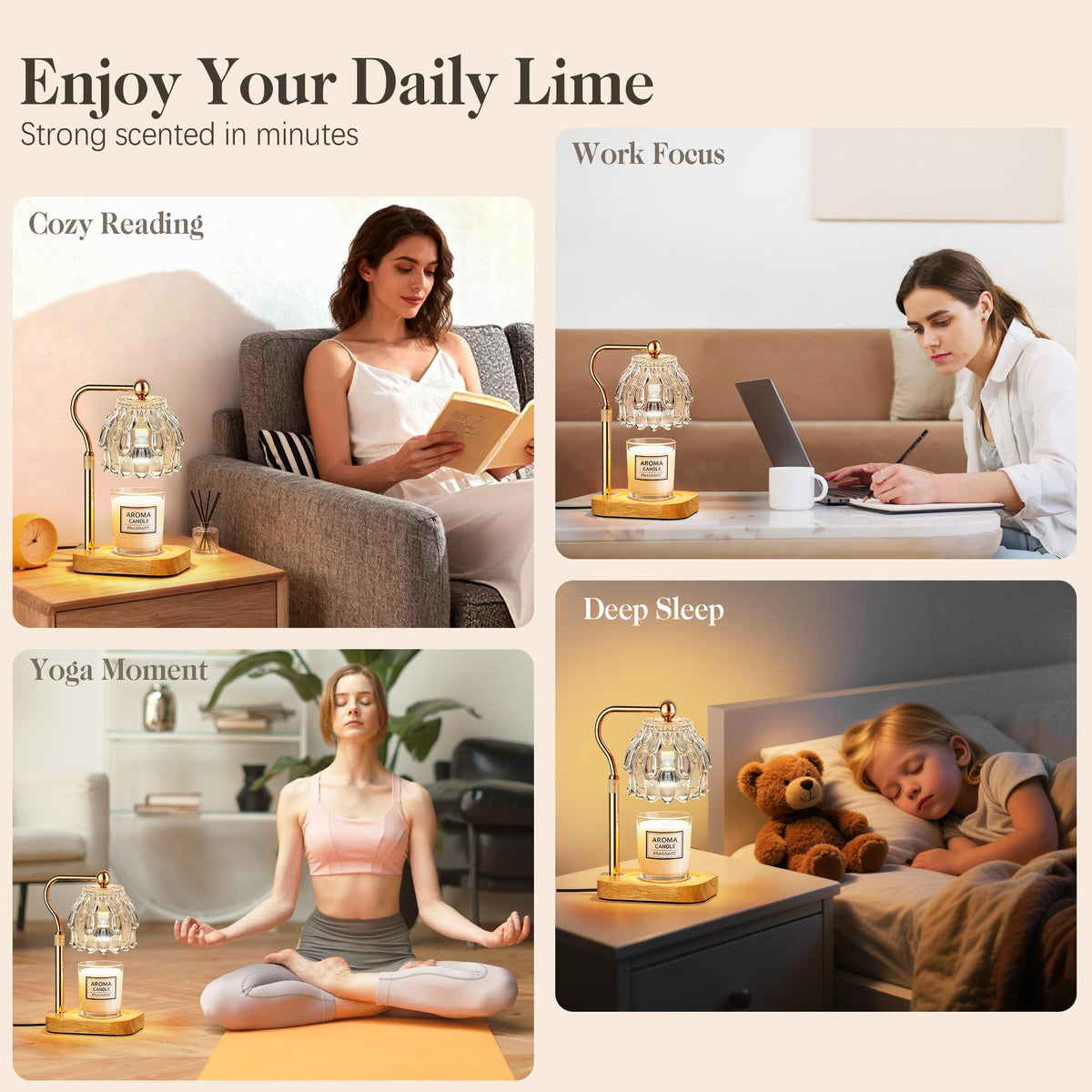 Candle Warmer Lamp with Timer Dimmer