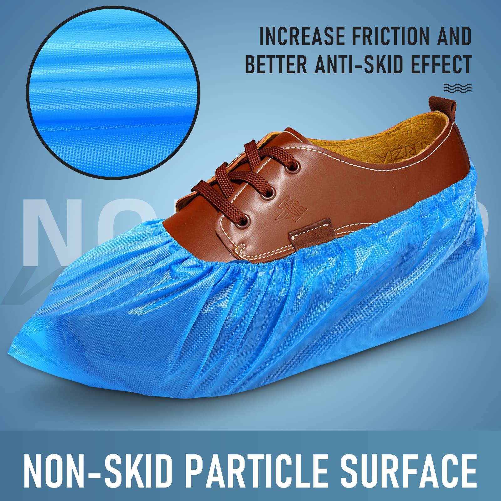 Shoe Covers Disposable Non Slip for Indoors Pack of 200 (200 Count)