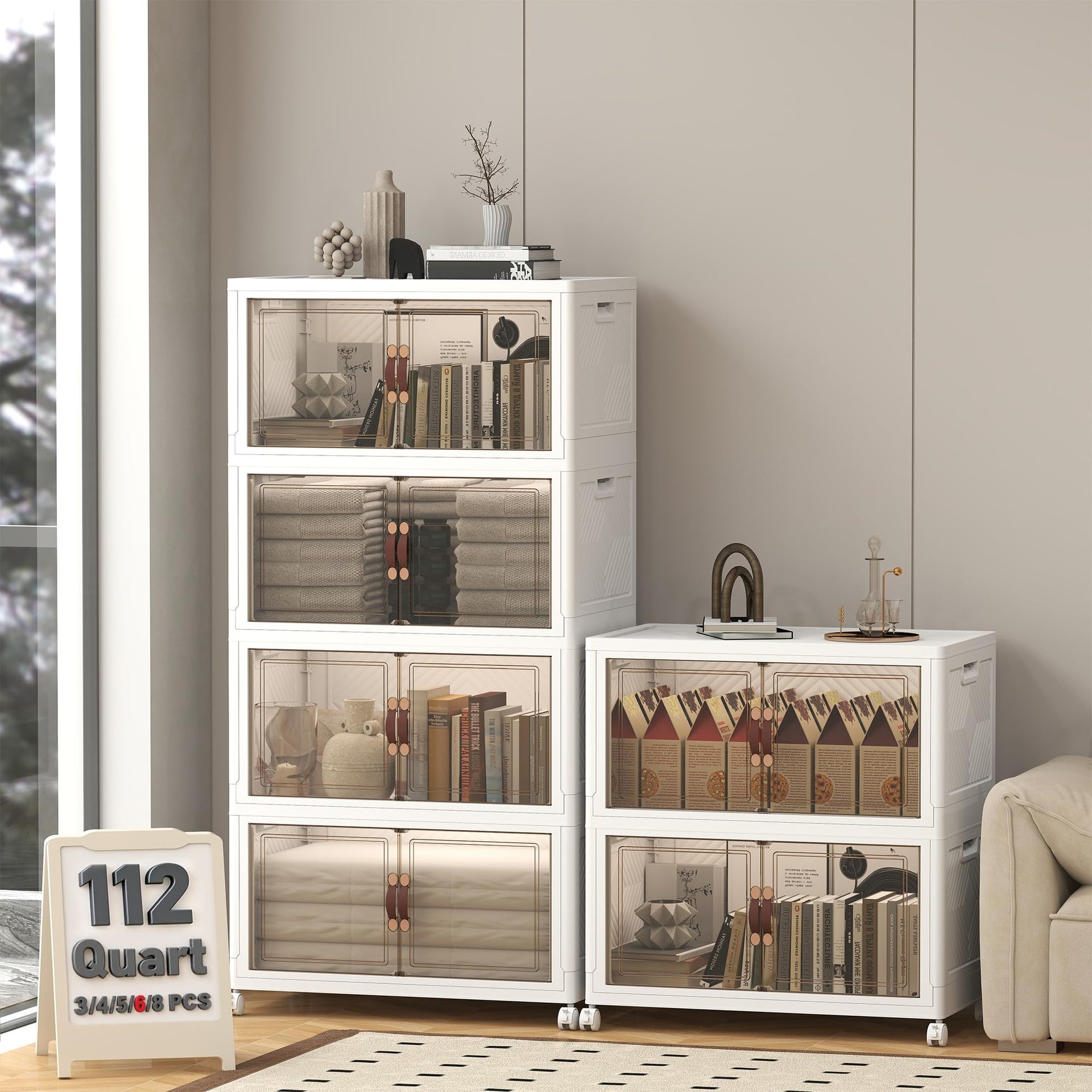 672QT Lockable Plastic Storage Bins