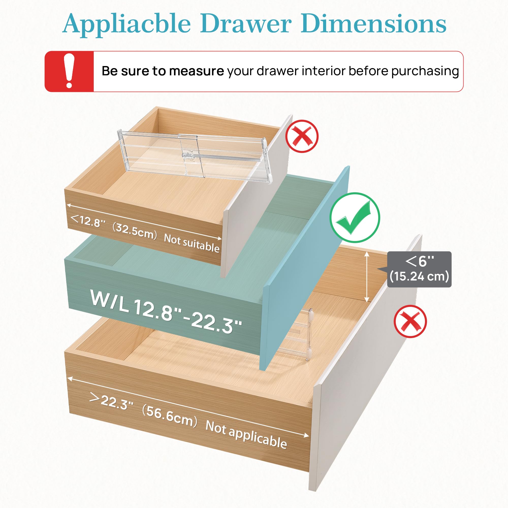 6" Tall Upgrade Drawer Dividers (8 Count)