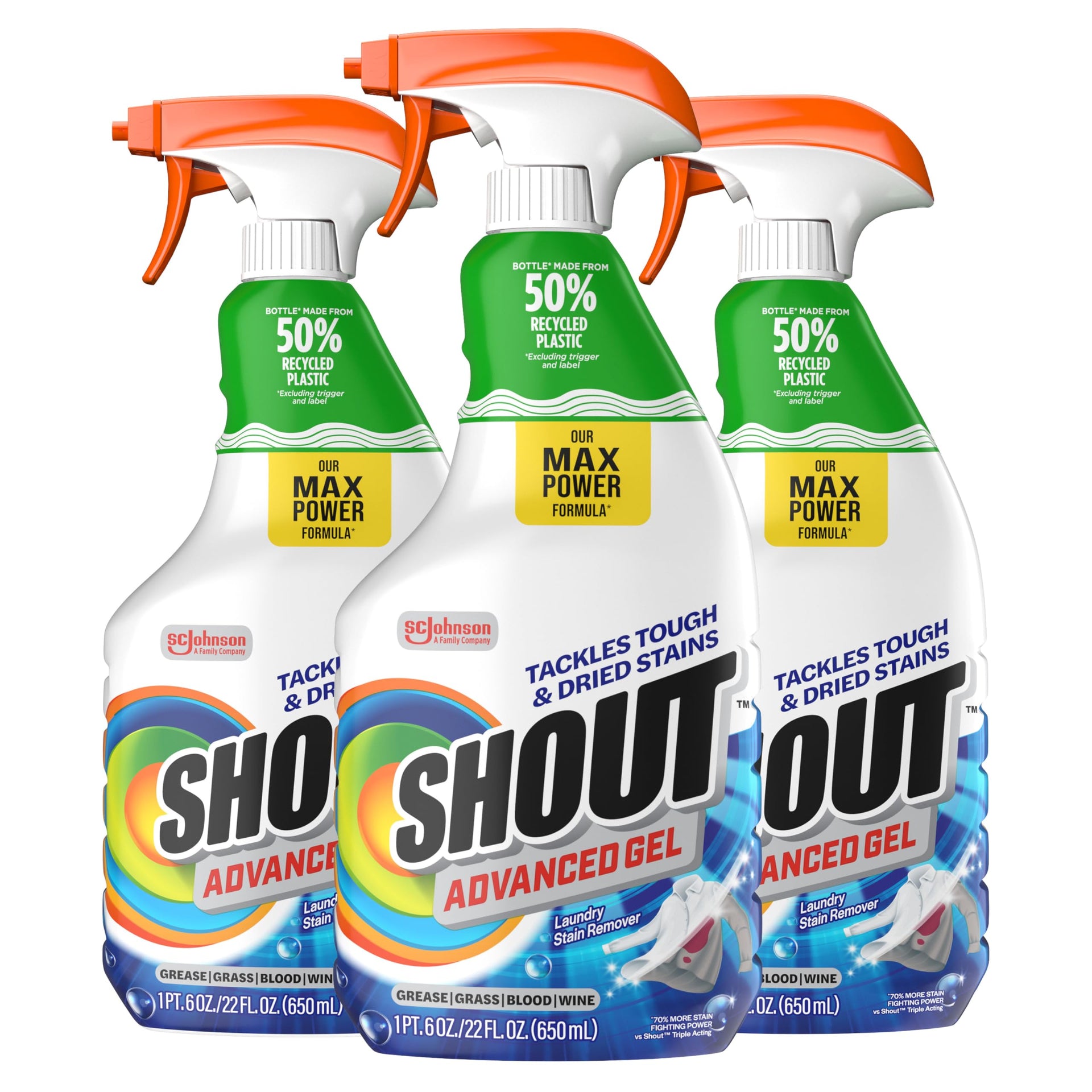 Advanced Laundry Stain Remover Gel for Clothes Laundry (66 Fl Oz)