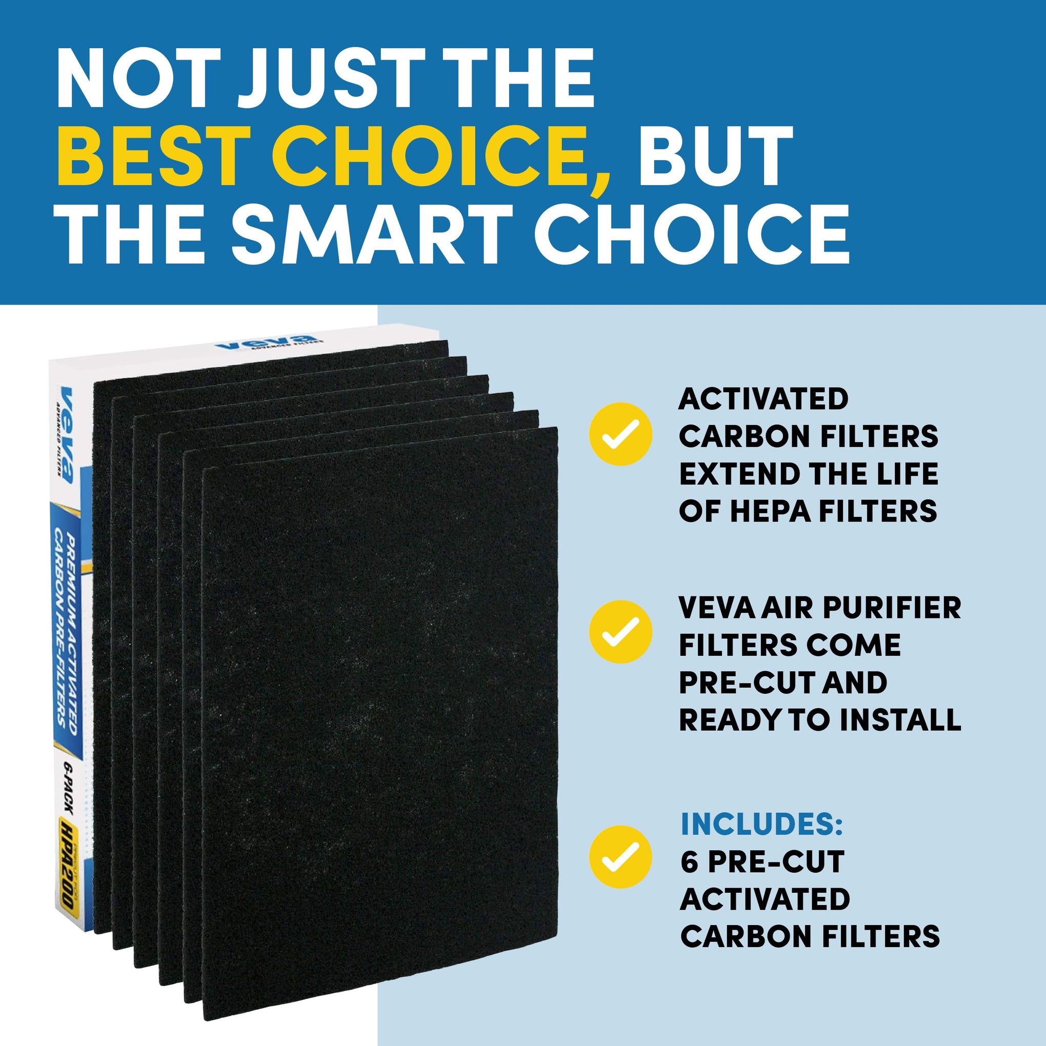 Air Purifier Filter Replacements (6 Count)