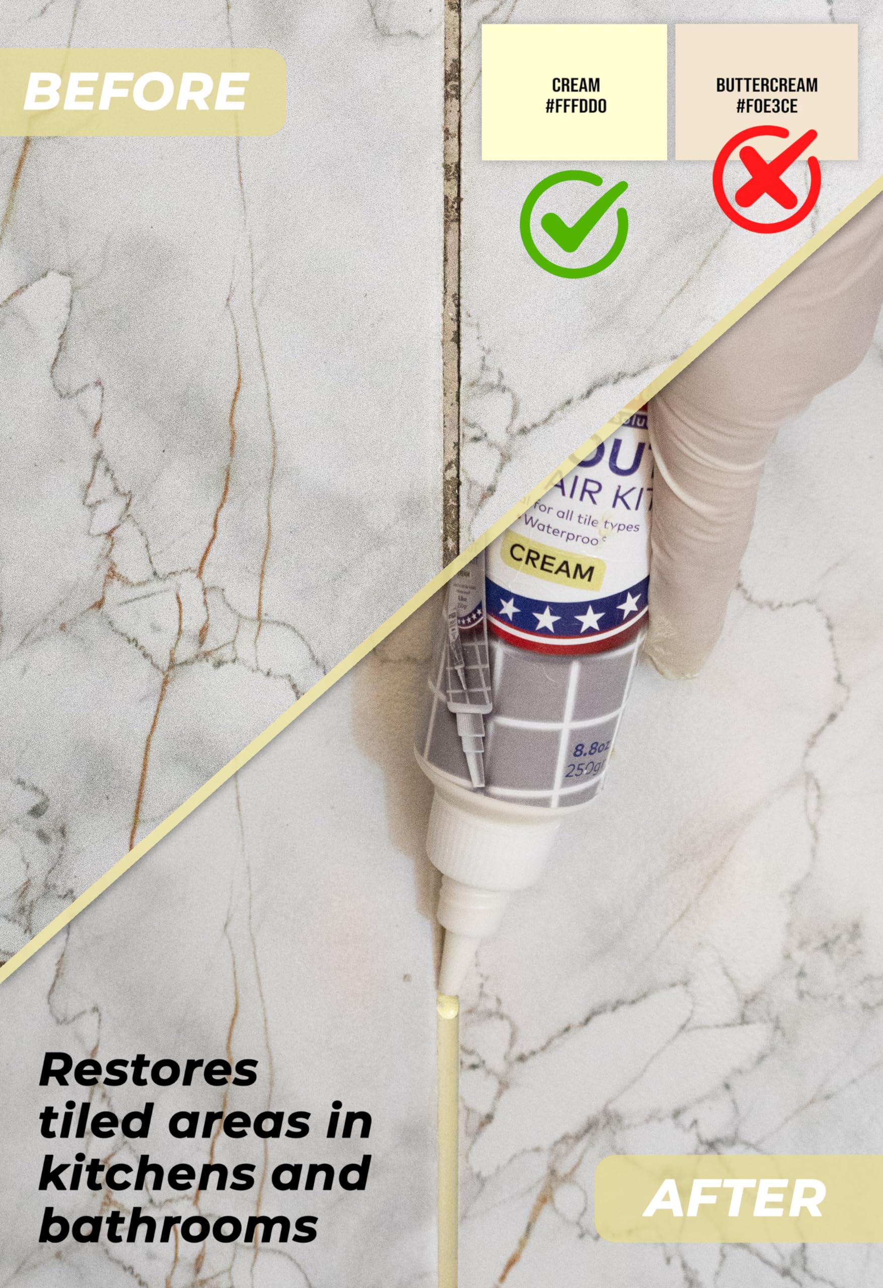 Grout Repair Kit (8.8 Ounce)