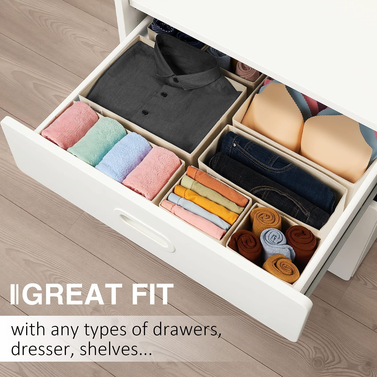 Drawer Organizer Clothes (8 Count)