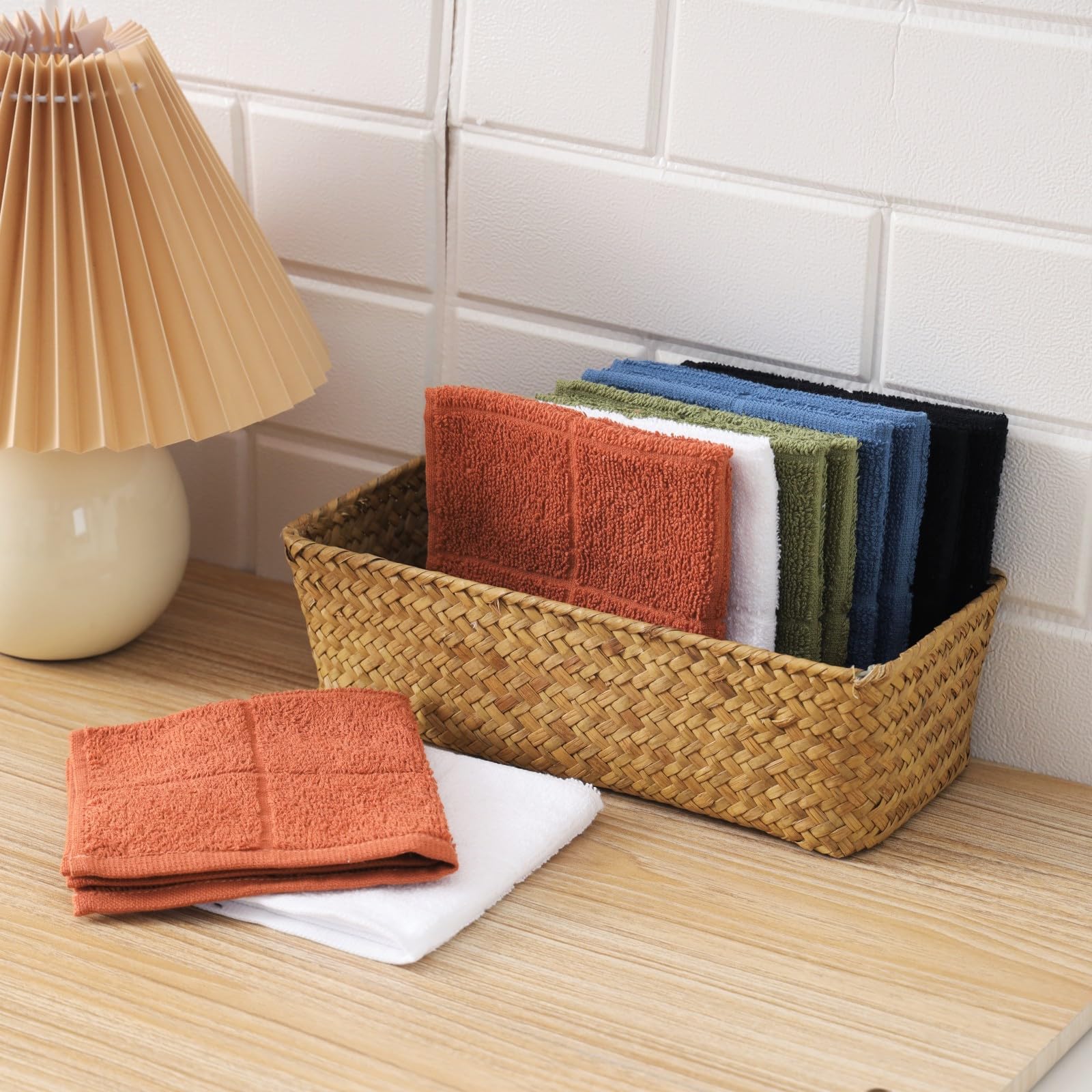 Dishcloths Kitchen Highly Absorbent Dish Rags 100% Cotton Dish Cloths for Washing Dishes (24 Count) - ModHome Supplies