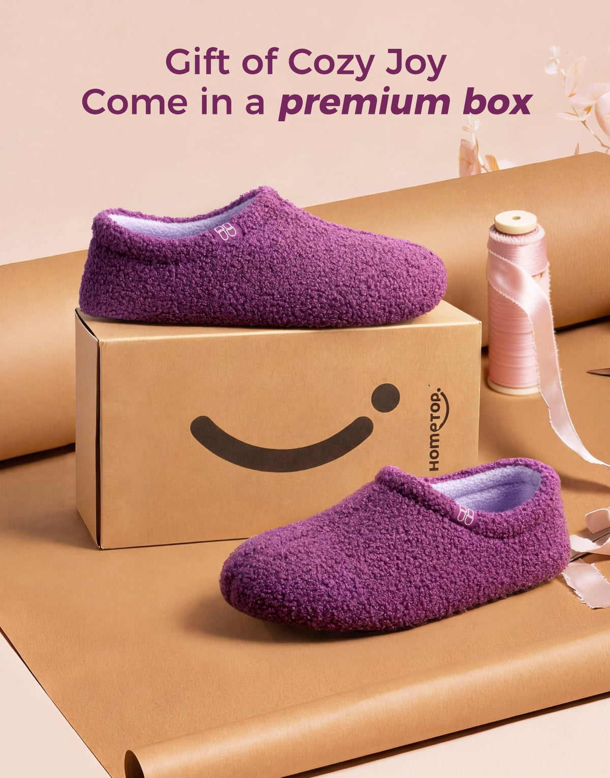 Women's Fuzzy Curly Fur Loafer Slippers