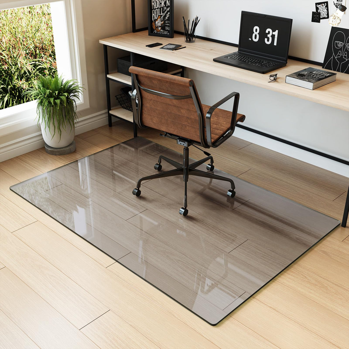 36" x 55" Office Chair Mat for Hardwood Floors & Carpets