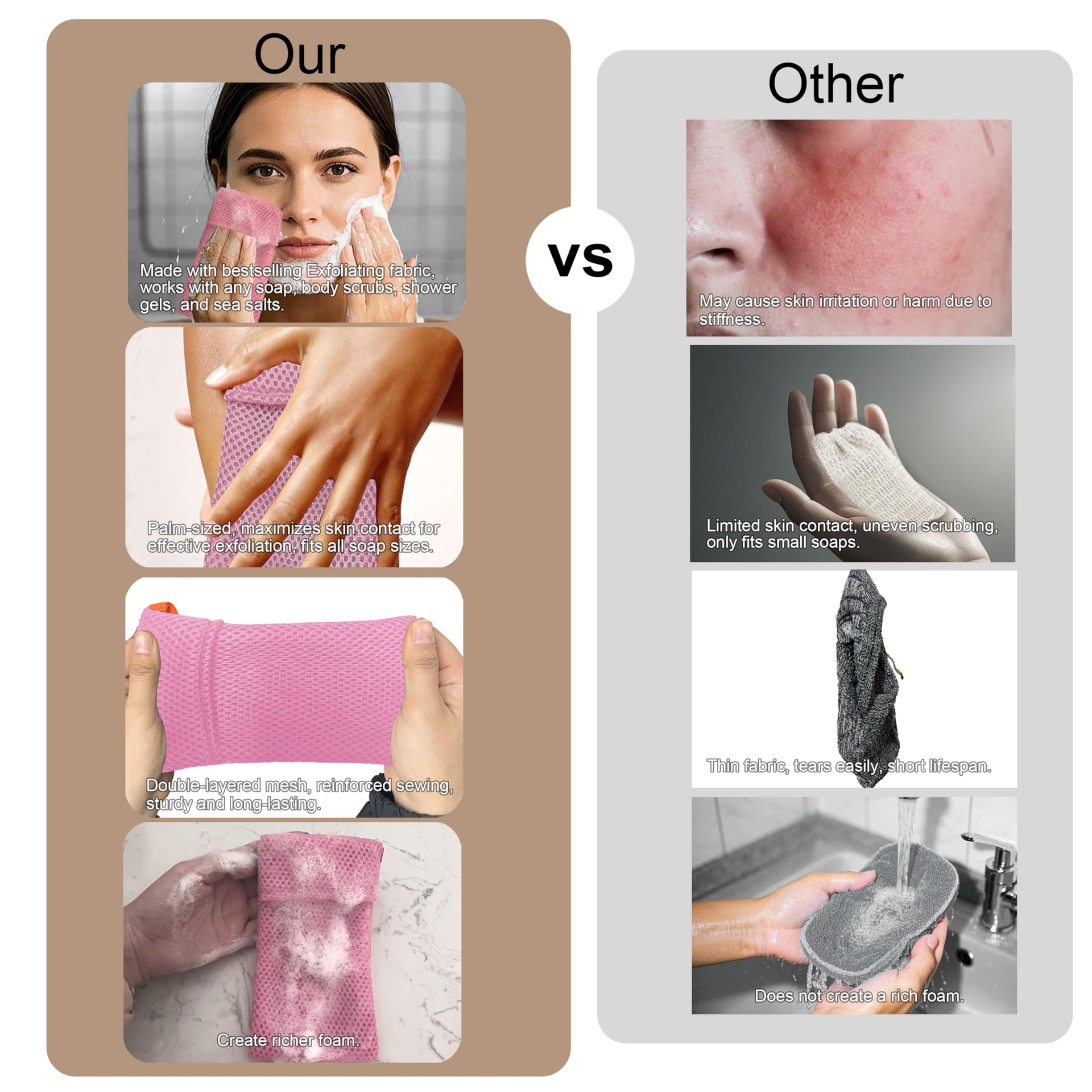 2 Pack Soap Bag Gentle Exfoliating (2 Count)