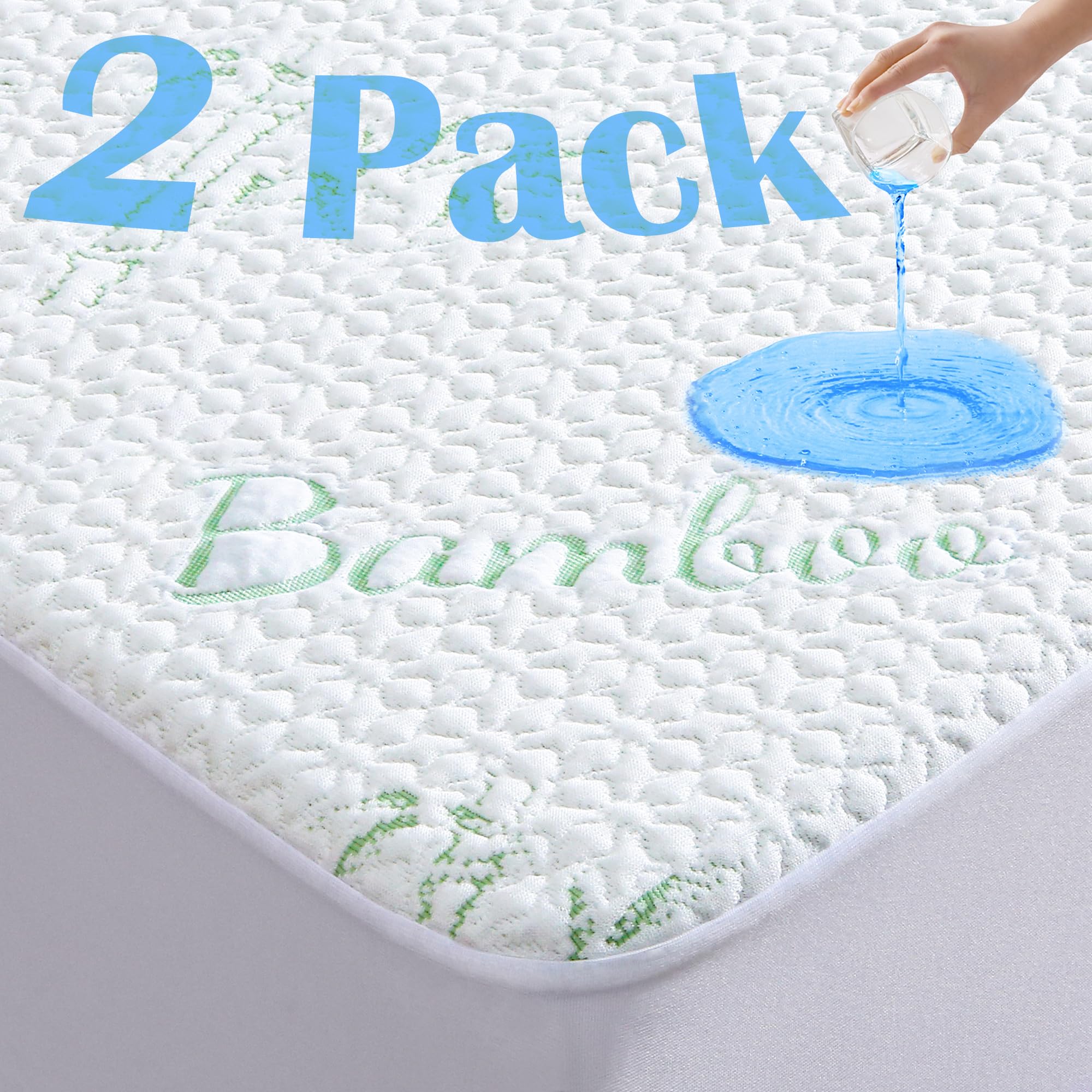 2 Pack Twin Size Mattress Protector (2 Count)