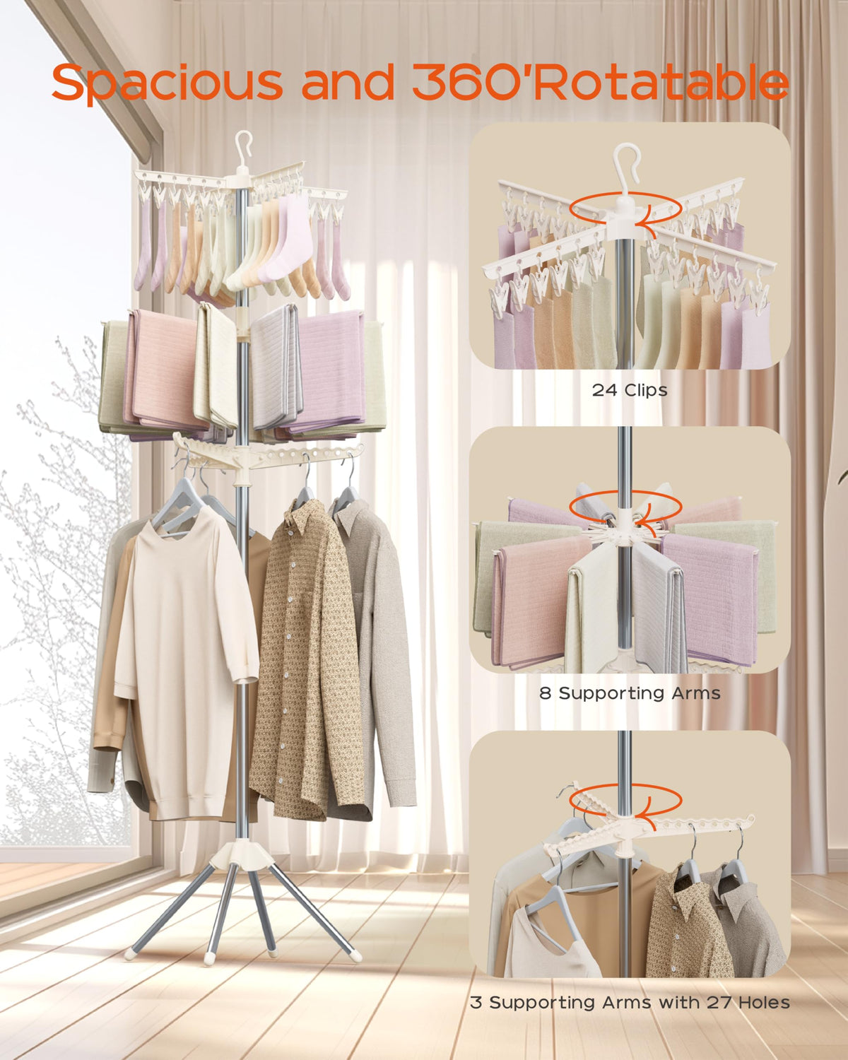 Clothes Drying Rack Foldable