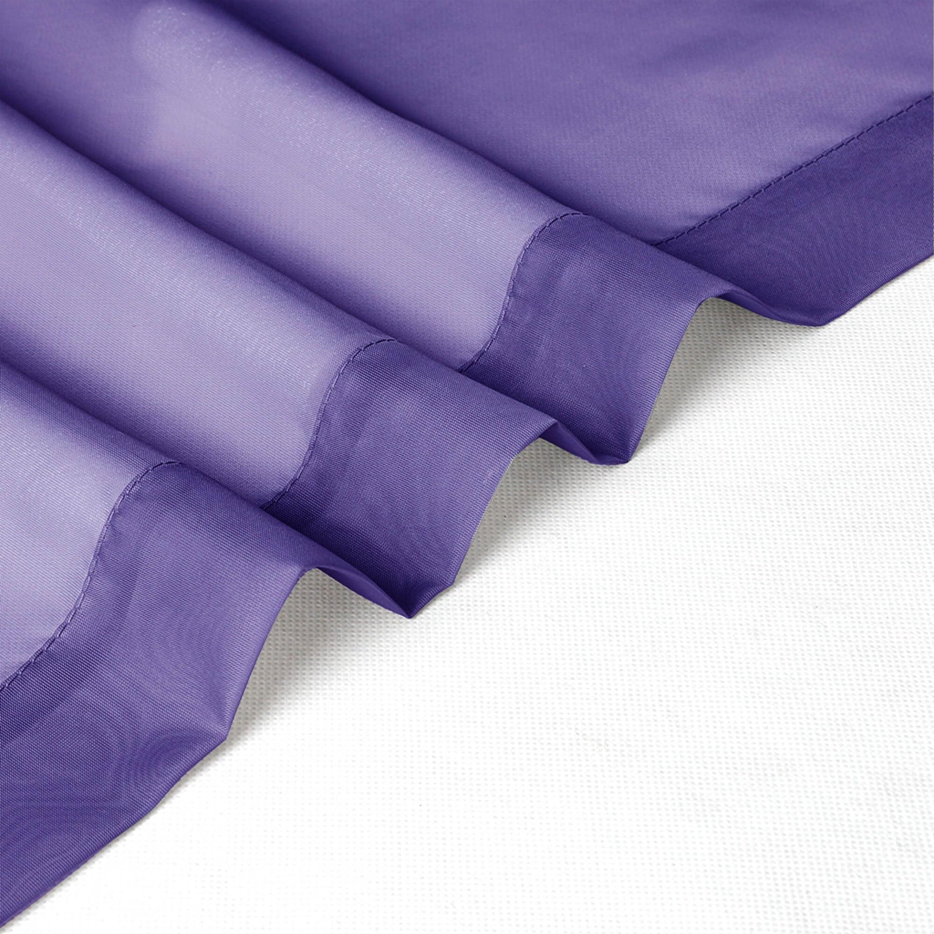 Purple Sheer Curtains 54 Inch Long 2 Panels (2 Count)