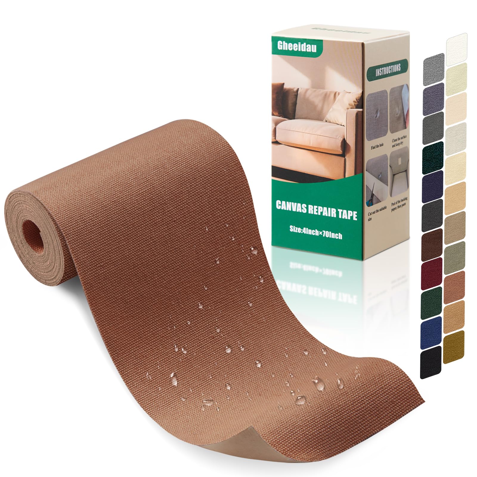 Canvas Repair Tape 4×70 Inch Waterproof Self