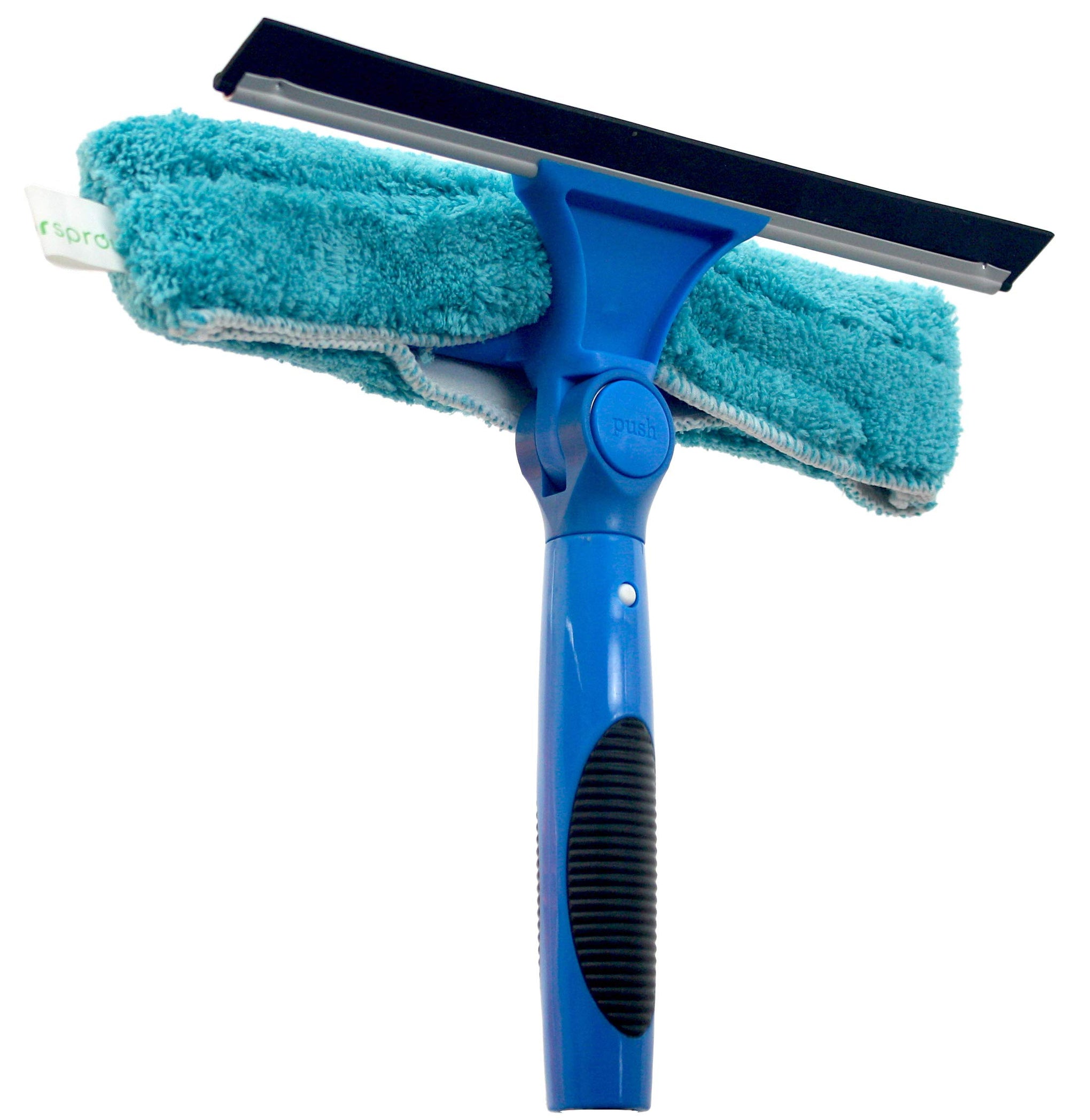Swivel Squeegee & Microfiber Window Scrubber