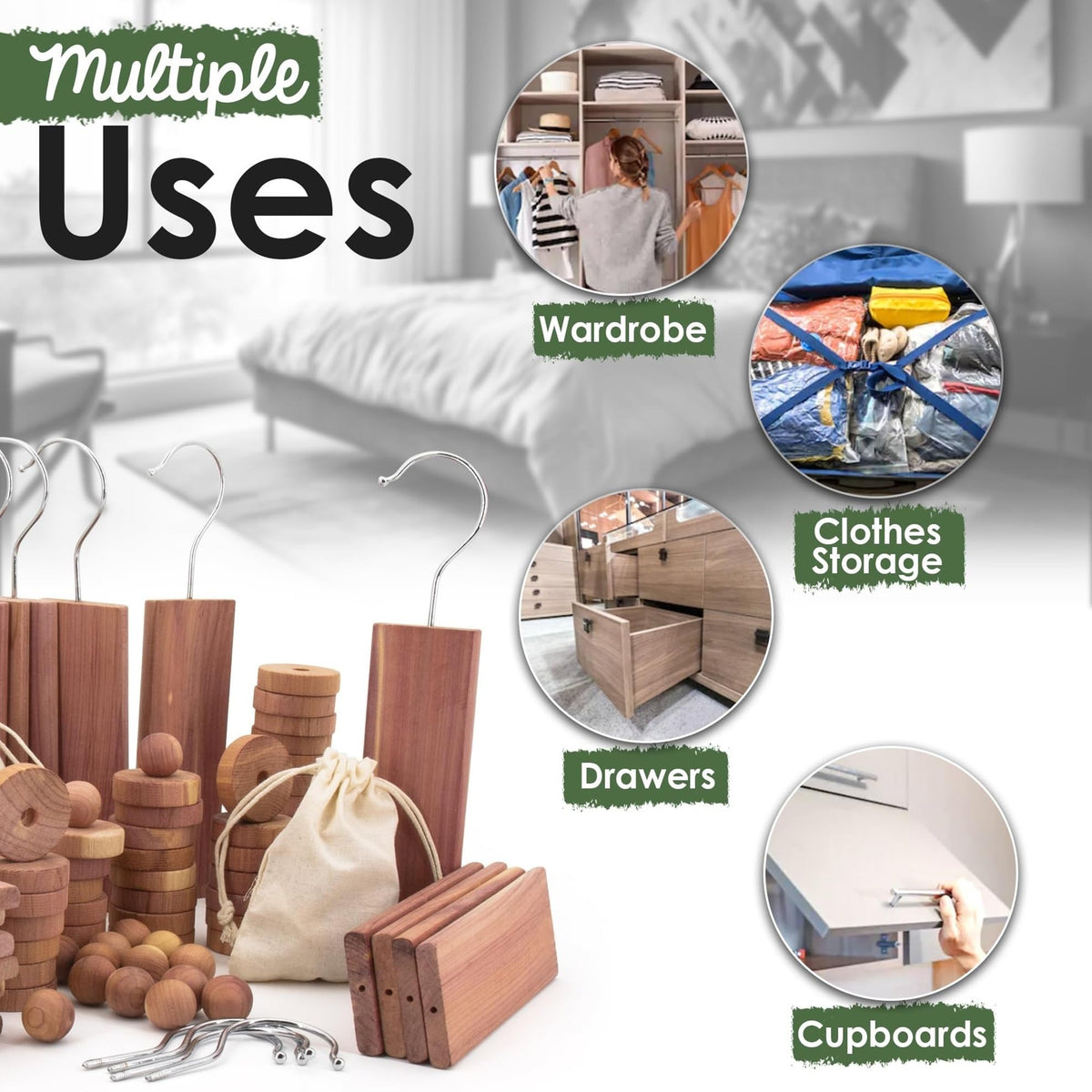 Cedar Bundle for Clothes Storage (68 Count)
