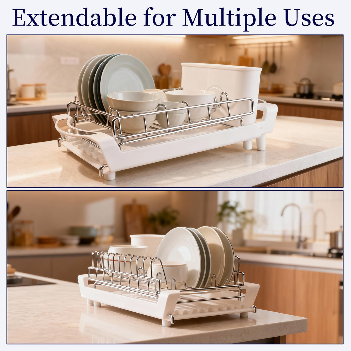 Dish Drying Rack Compact Expandable