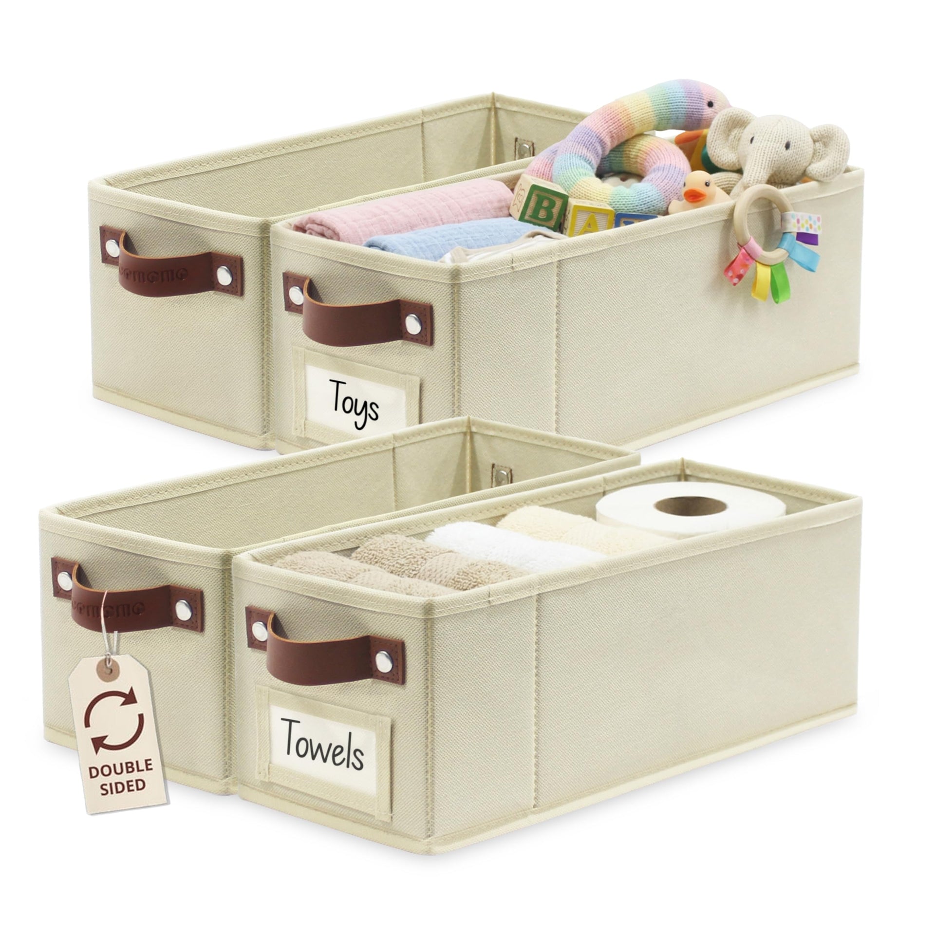 Narrow Storage Bins (4 Count)