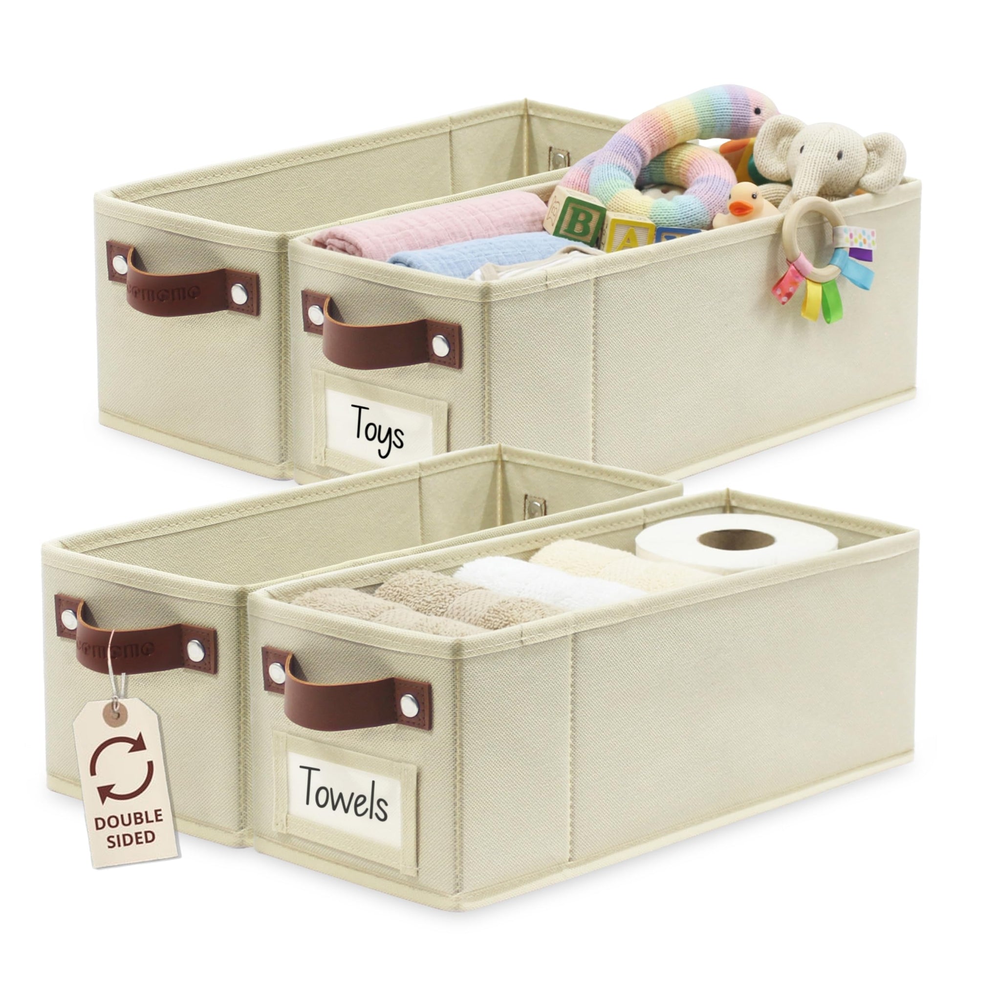 Narrow Storage Bins (4 Count)