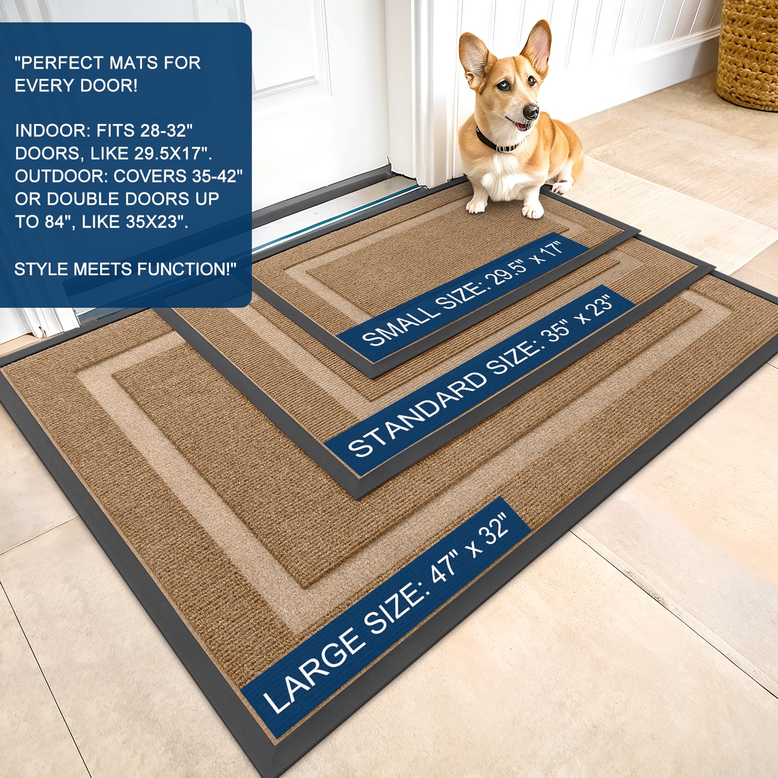 Front Door Mat Outside 59x34