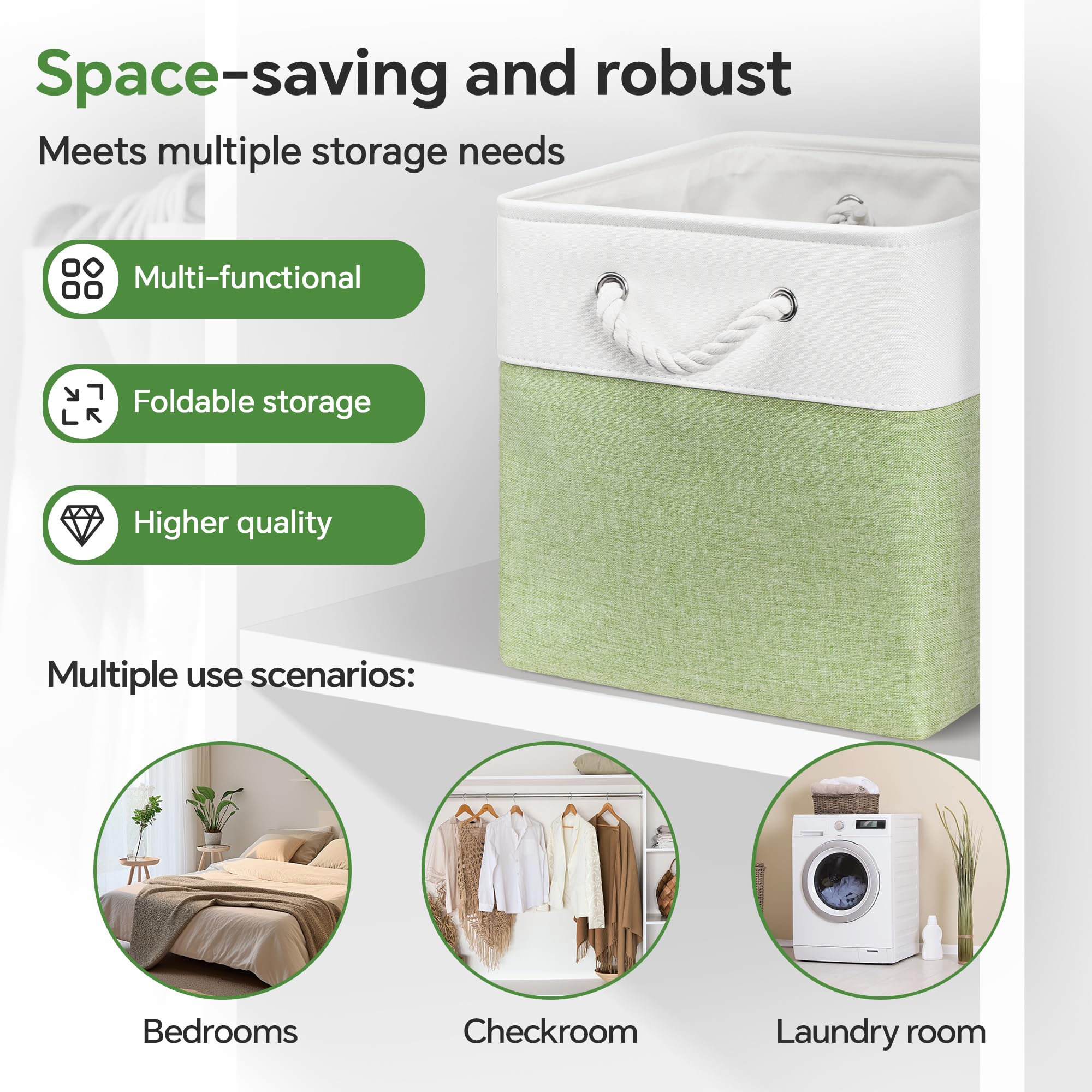 13x13x13 Inch Storage Cube Bins Foldable Organizer Baskets 6 Pack (6 Count)