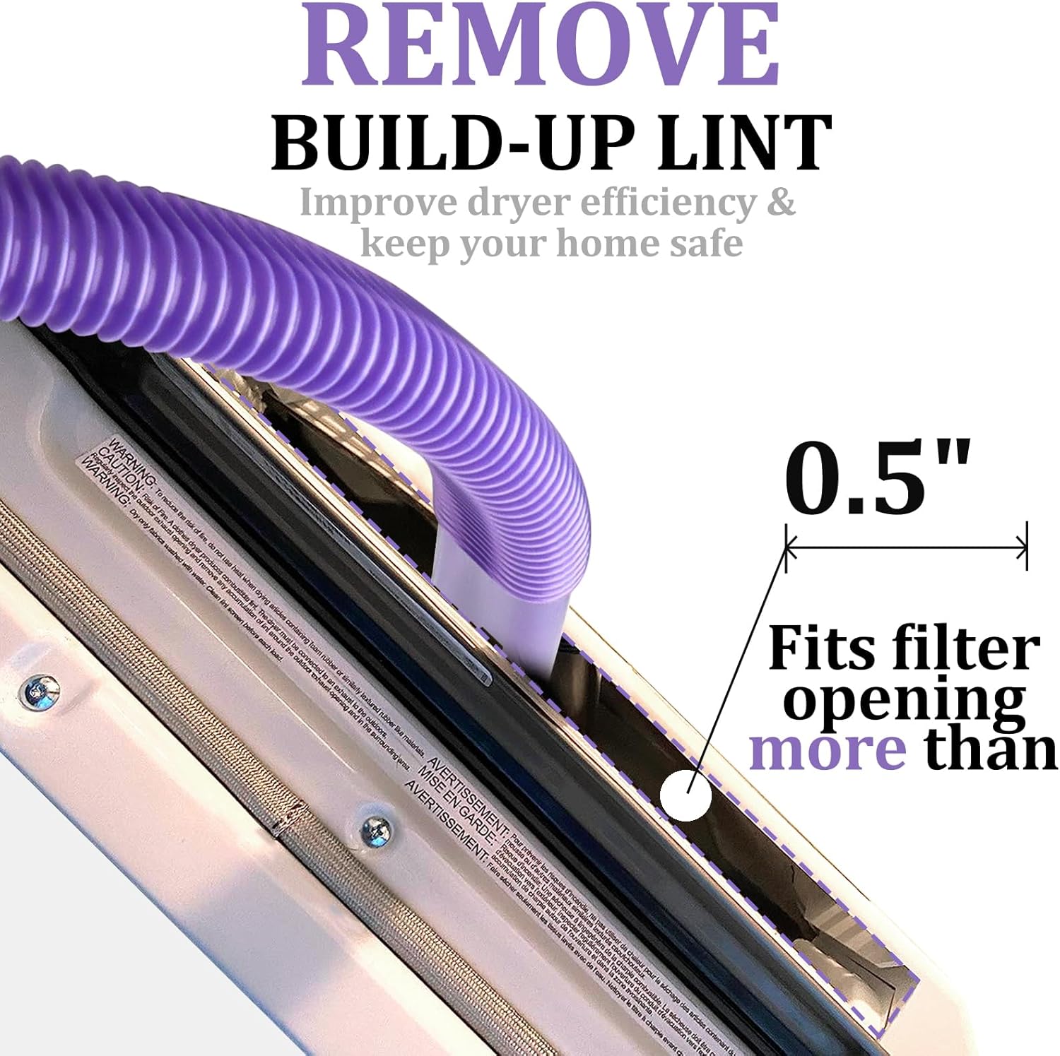 Dryer Vent Lint Vacuum Attachments Hose for Dyson Gen5 V15 V15s V12 V11 V10 V9 V8 V7 Detect Absolute Cyclone Outsize Slim Nozzle Crevice Flexible Lint Removal Tool Dryer Vent Cleaner Kit