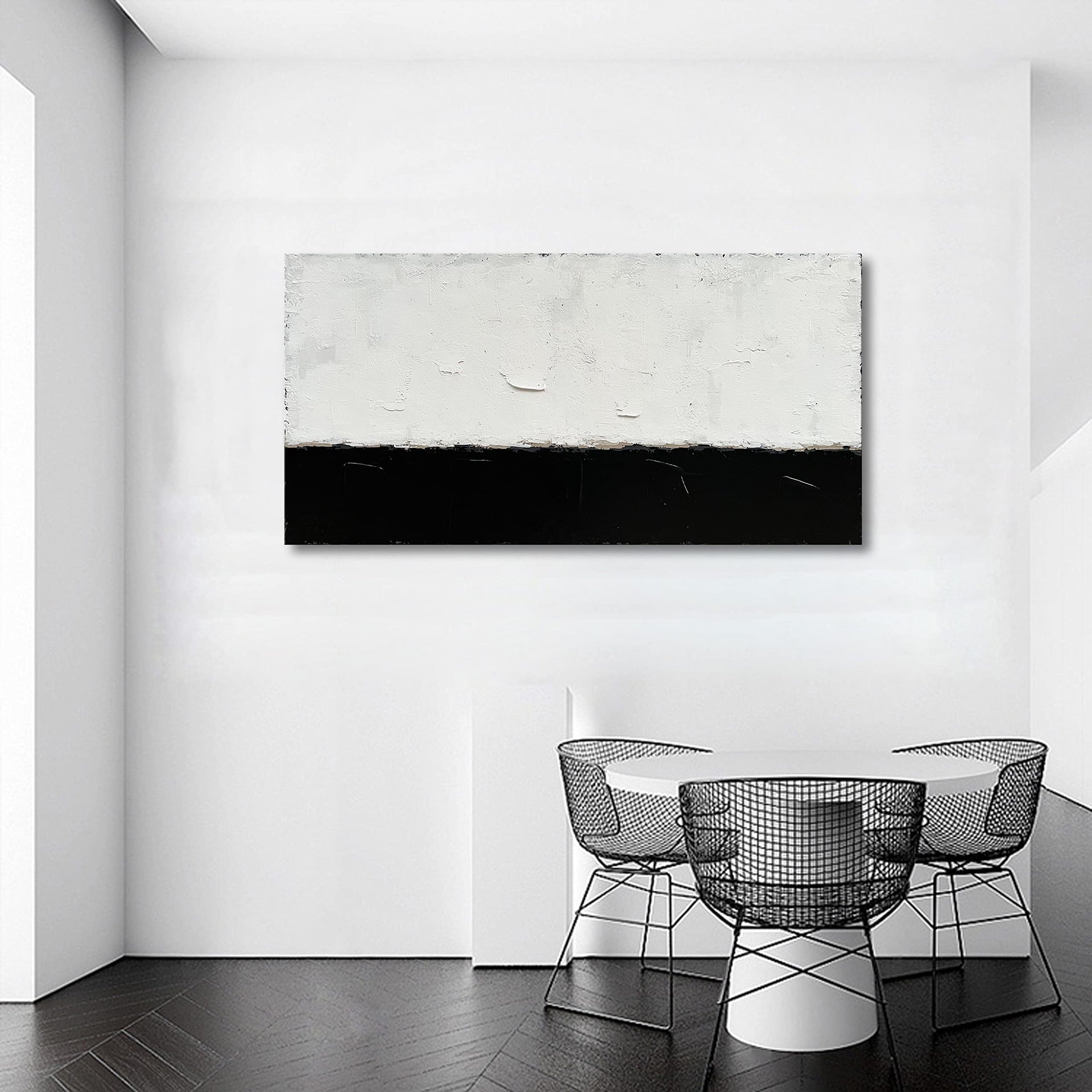 Art Hand painted Minimalist style oil painting