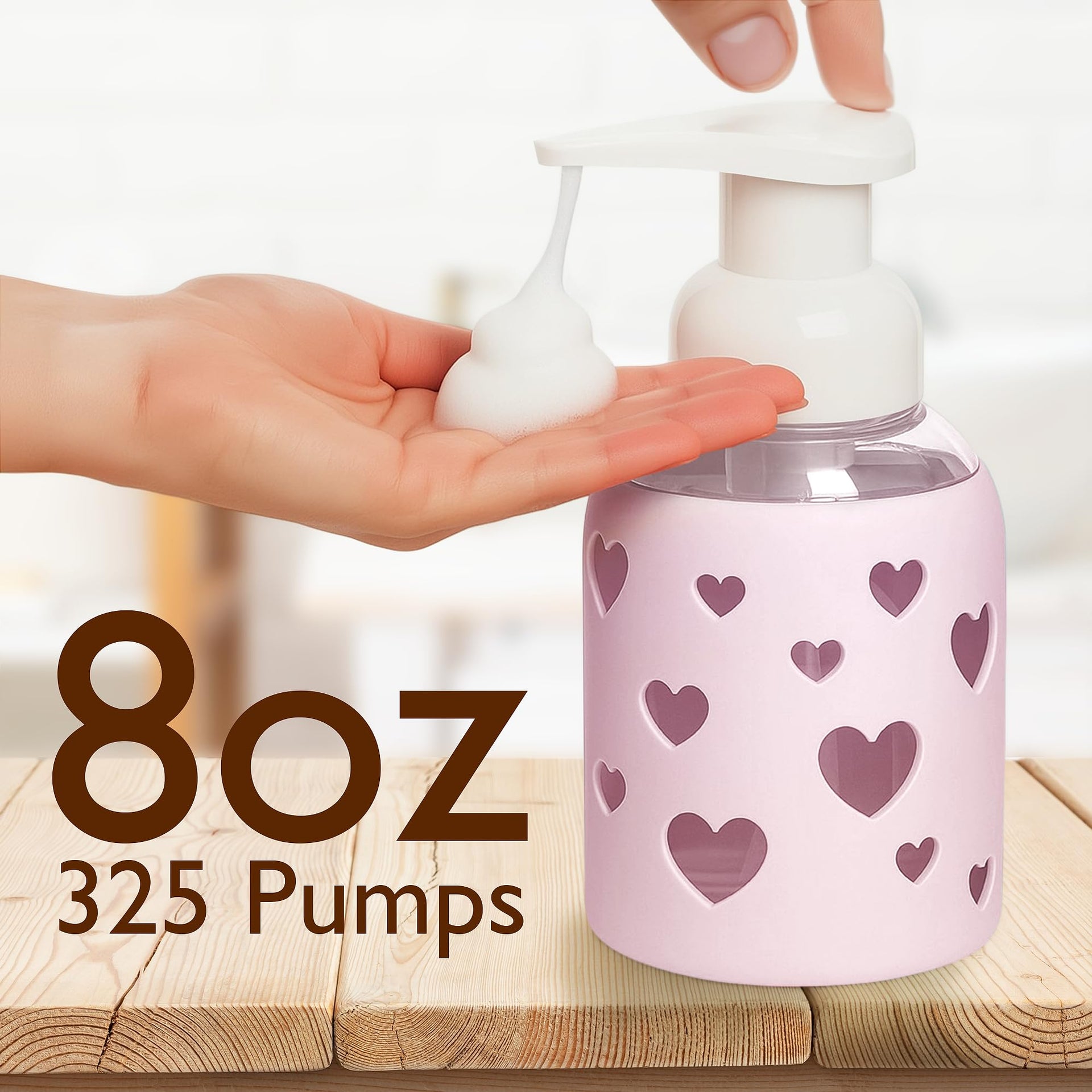 Foaming Hand Soap Dispenser Glass