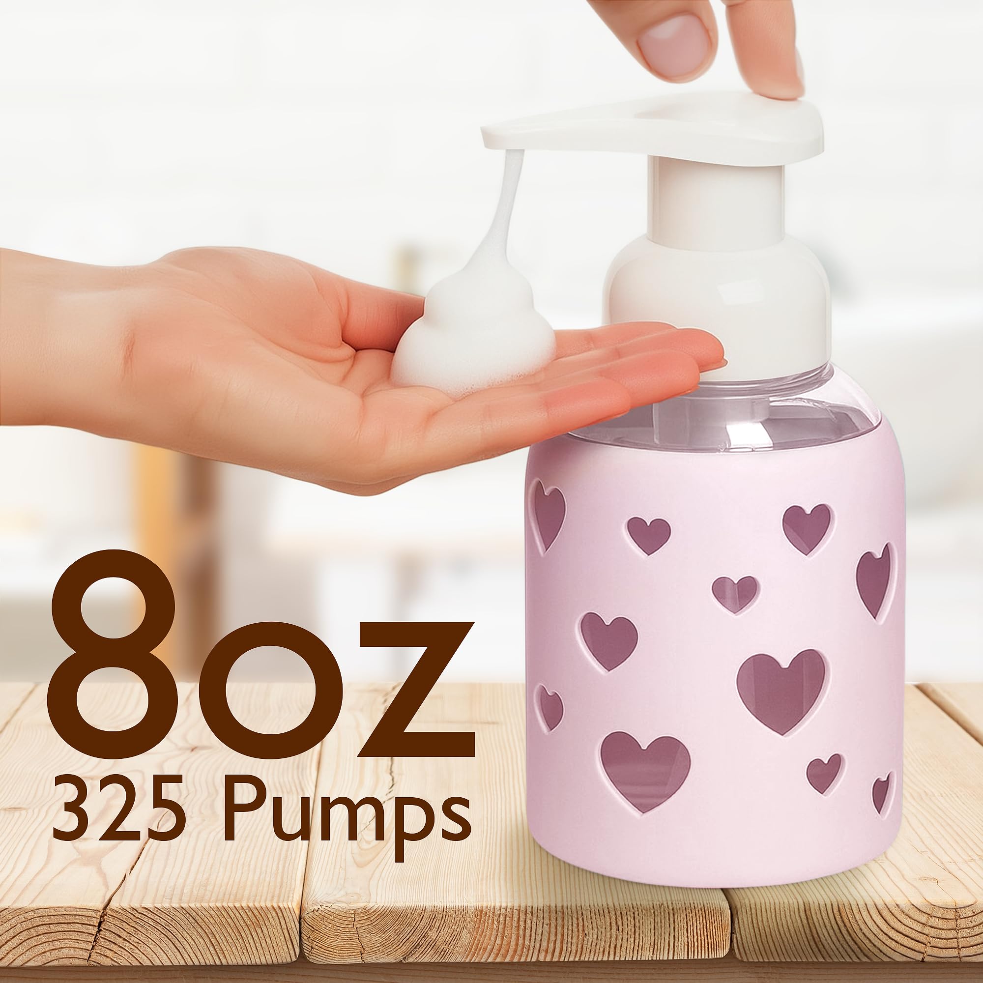 Foaming Hand Soap Dispenser Glass