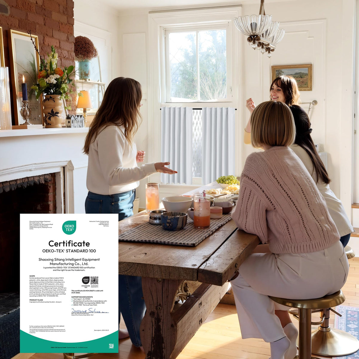 100% Blackout Short Curtains for Small Window (2 Count)