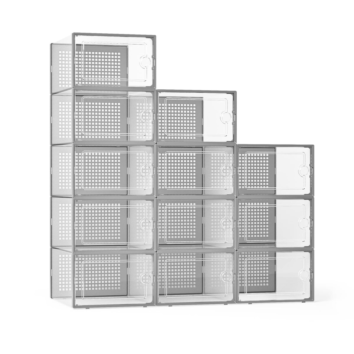 X Large Shoe Storage Boxes 12 Pack (12 Count)